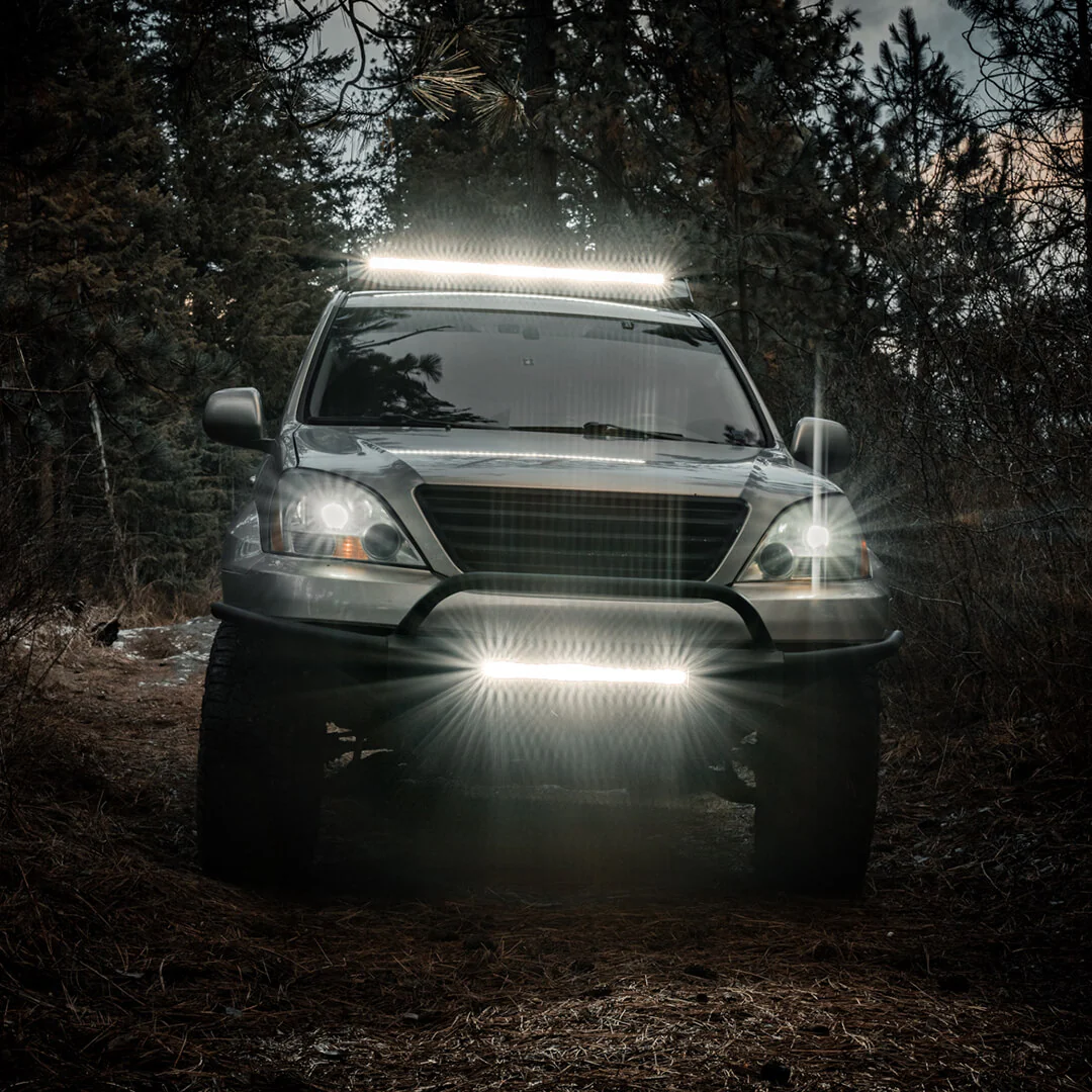 22 Inch Off-Road LED Light Bars Bumper Grille Combo Flood Spot Single Row - LASFIT - Image 6
