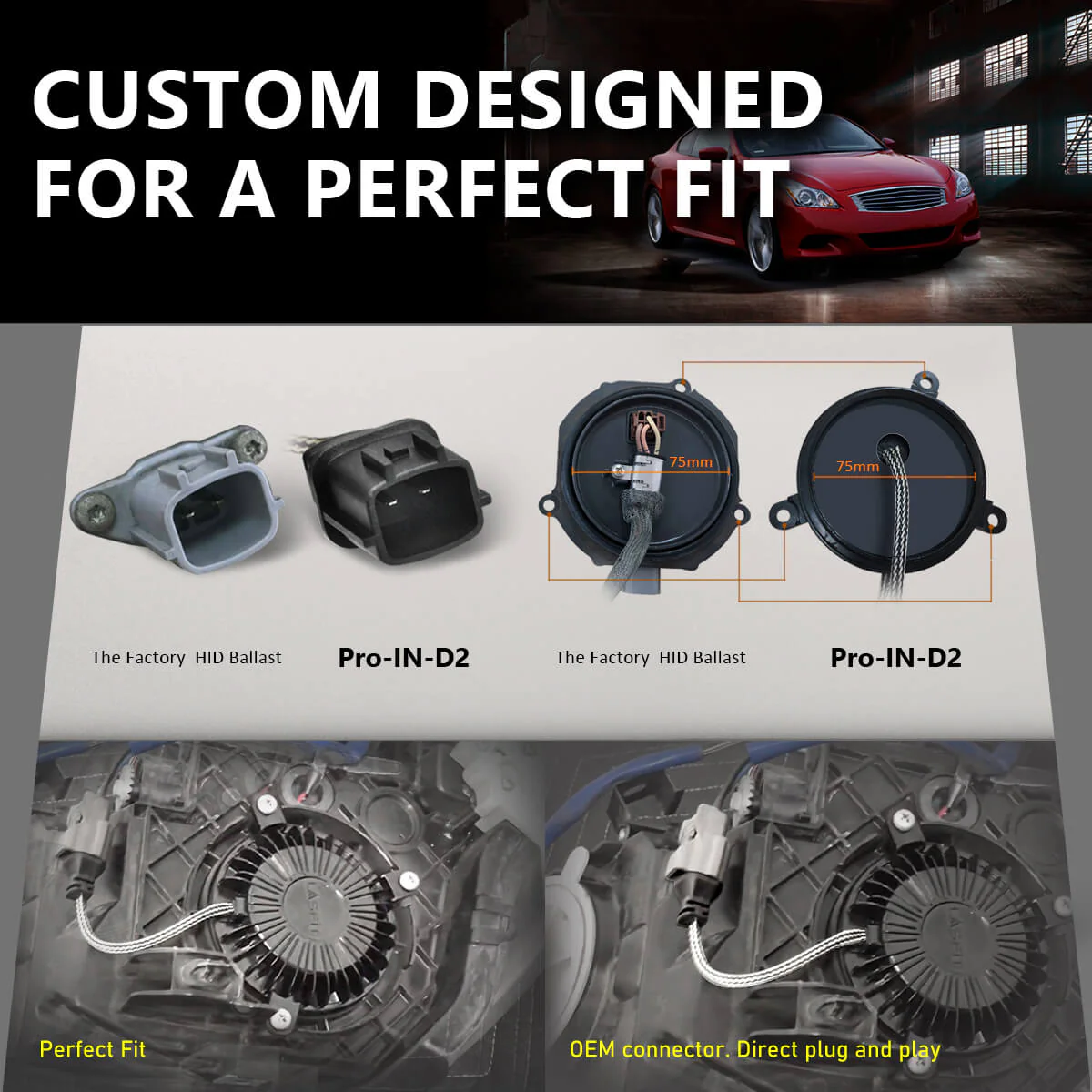 D2S/D2R LED Conversion Kit for Nissan & Infiniti - Plug & Play | Pro Series - Image 4