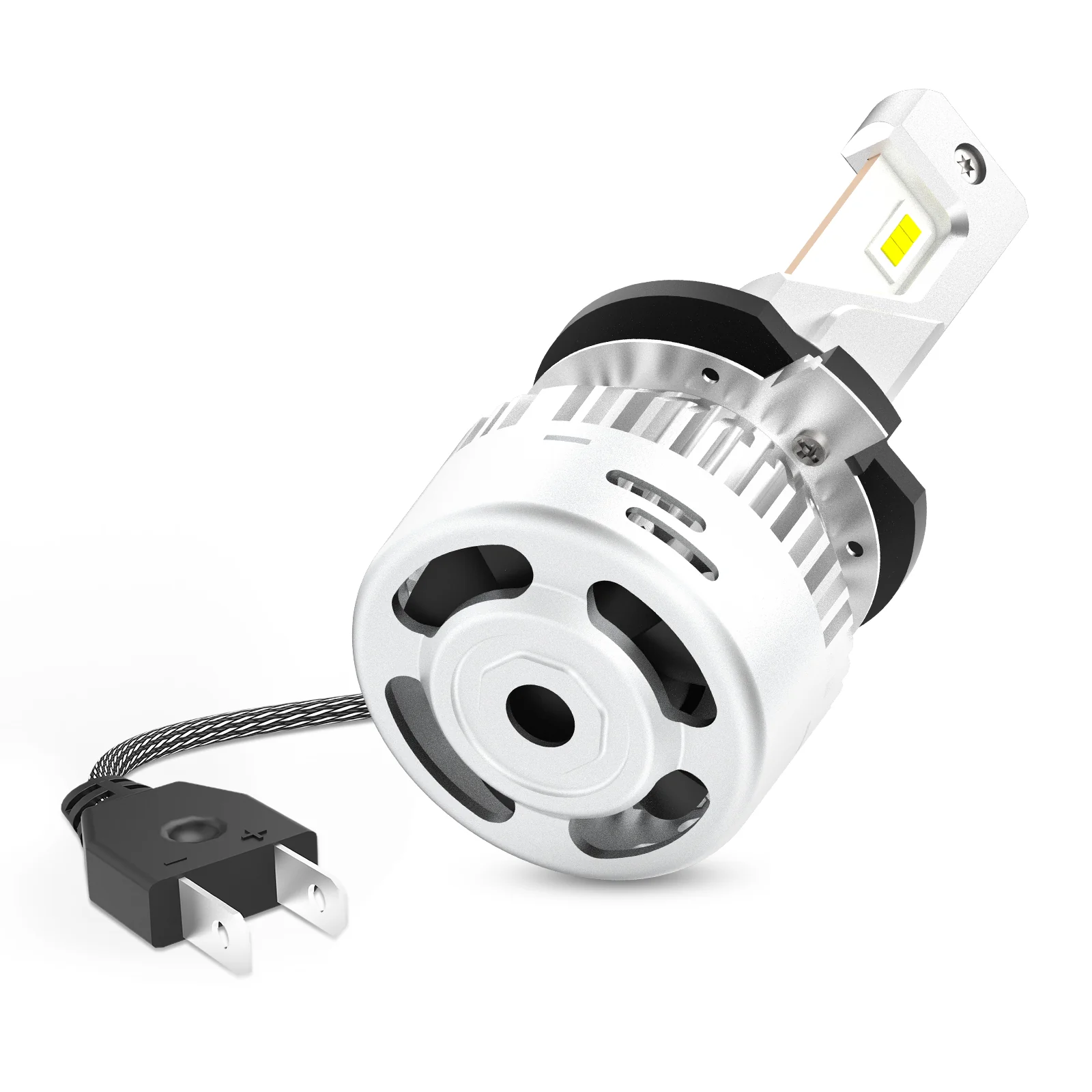 Pro Series H7 LED Bulbs w/Retainer Adapter Fit for Volkswagen BMW Mercedes Benz | 2 Bulbs - Image 3