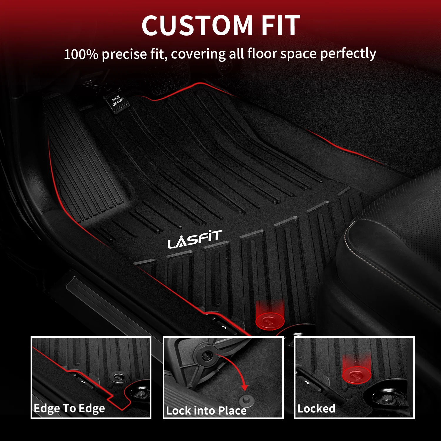Fit for 2015-2017 Toyota Camry Custom Floor Mats & Cargo Mat - Image 10
