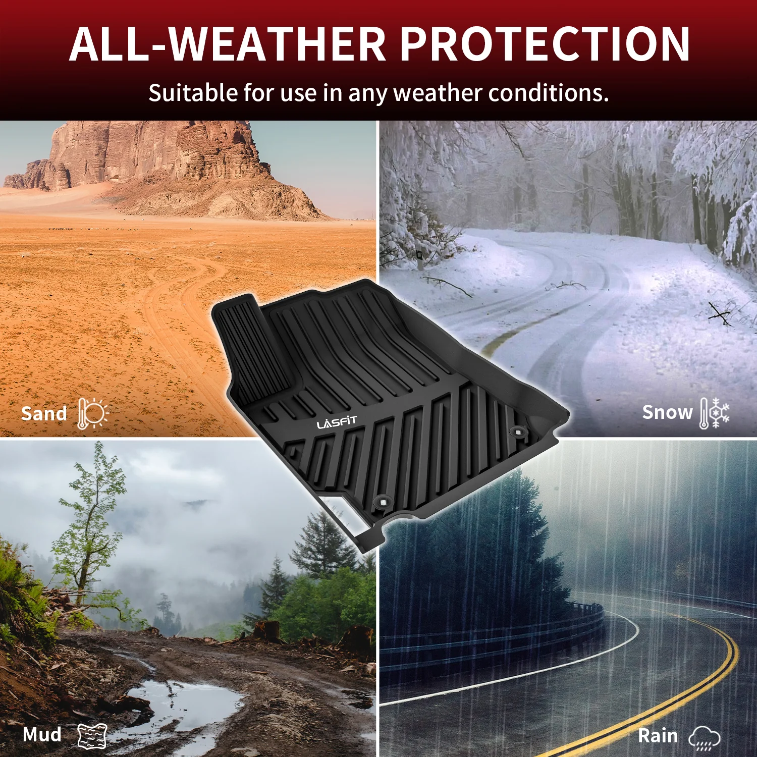 Fit for 2015-2017 Toyota Camry Custom Floor Mats & Cargo Mat - Image 13