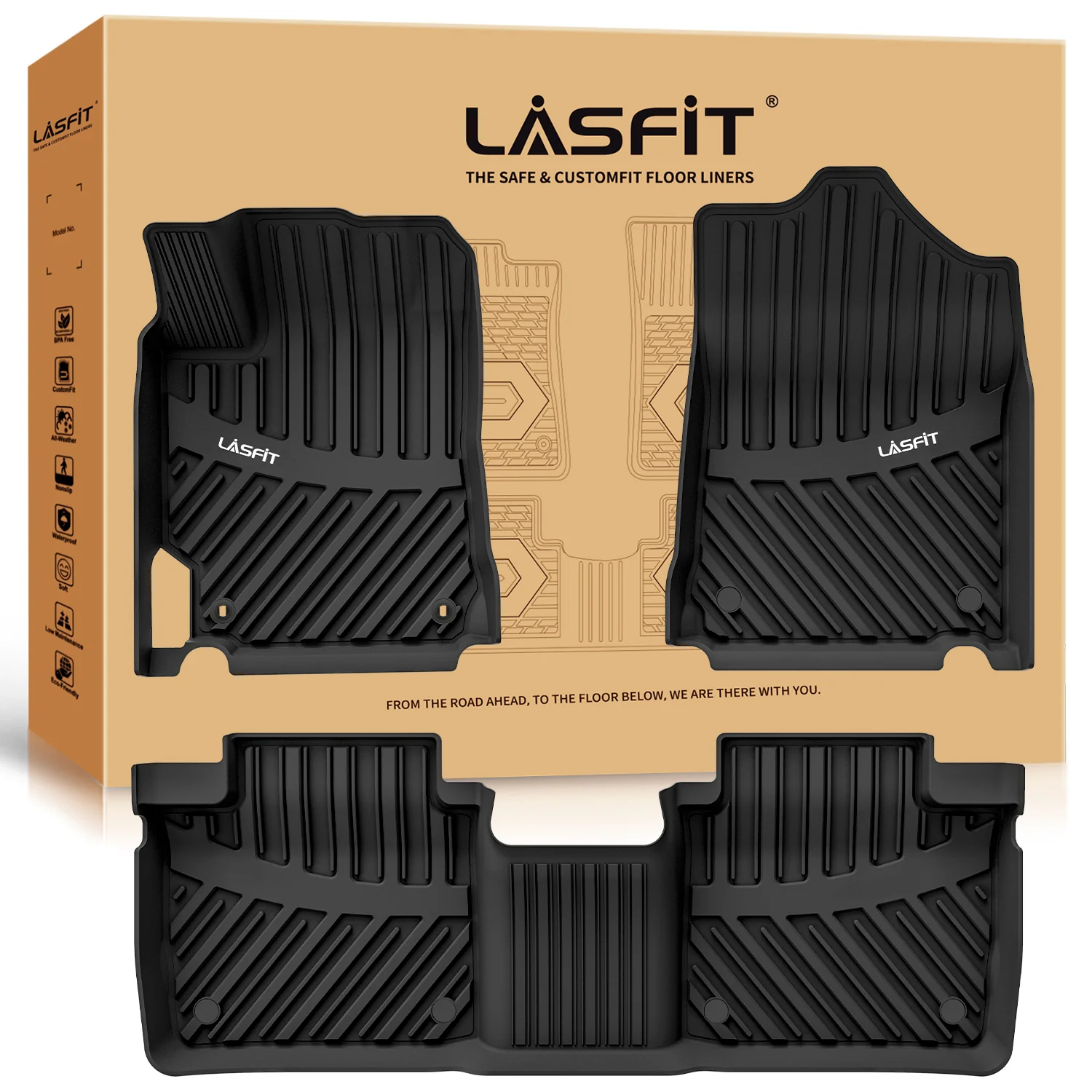 Fit for 2015-2017 Toyota Camry Custom Floor Mats & Cargo Mat - Image 17