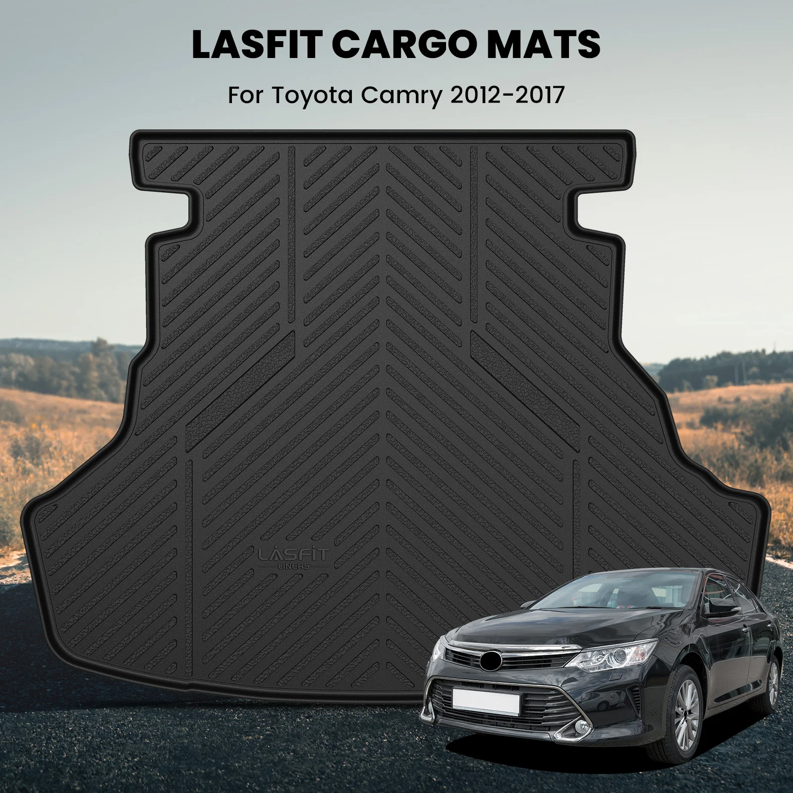 Fit for 2015-2017 Toyota Camry Custom Floor Mats & Cargo Mat - Image 19