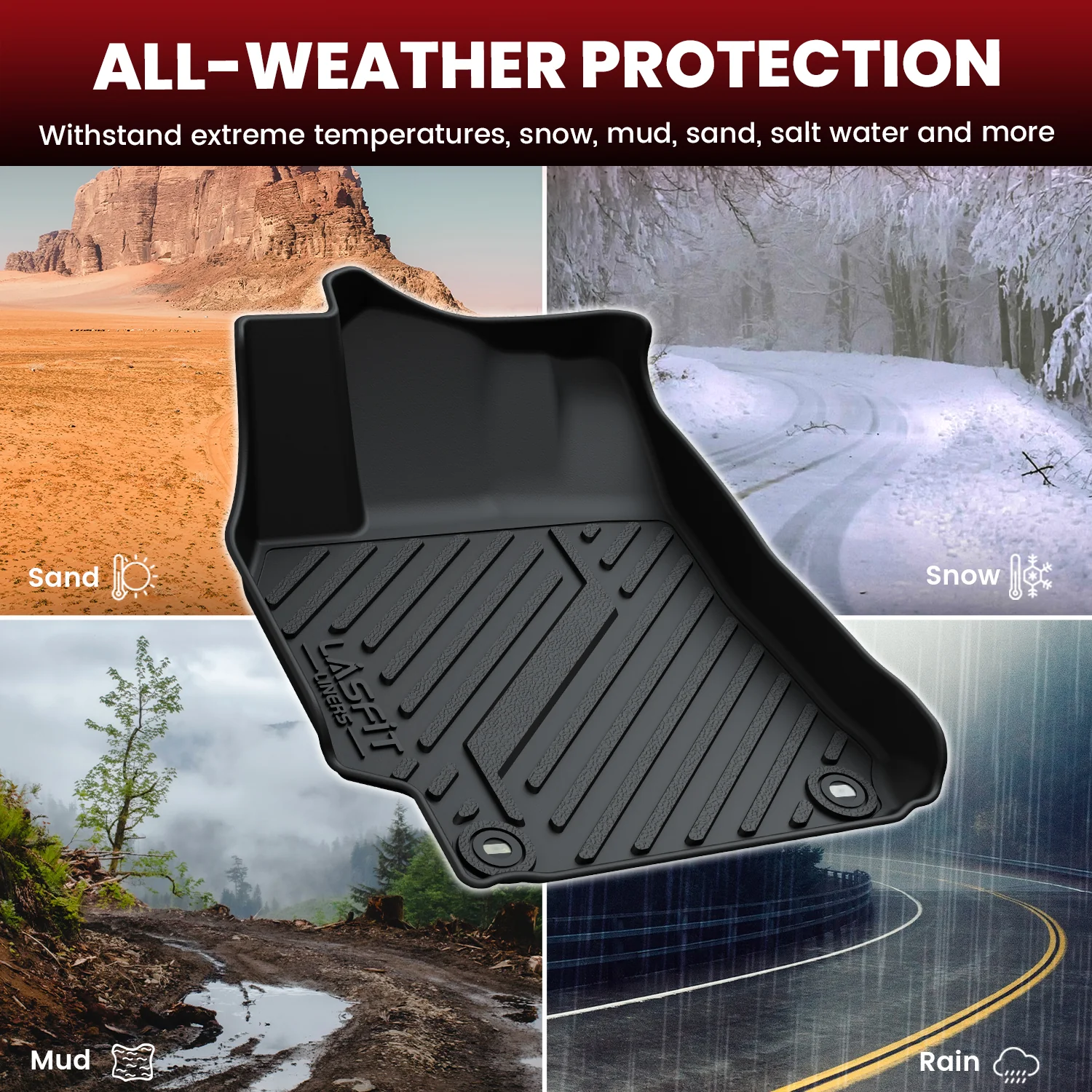 Fit for 2015-2017 Toyota Camry Custom Floor Mats & Cargo Mat - Image 5