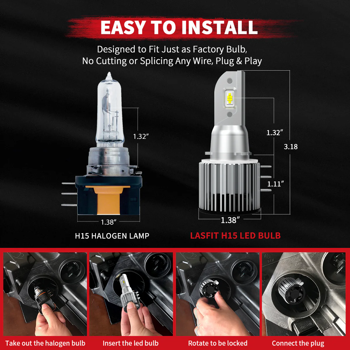 Fit for 2014-2019 Mercedes Benz CLA250 Custom H7 LED Bulbs Exterior Interior Lights Plug n Play - Image 14