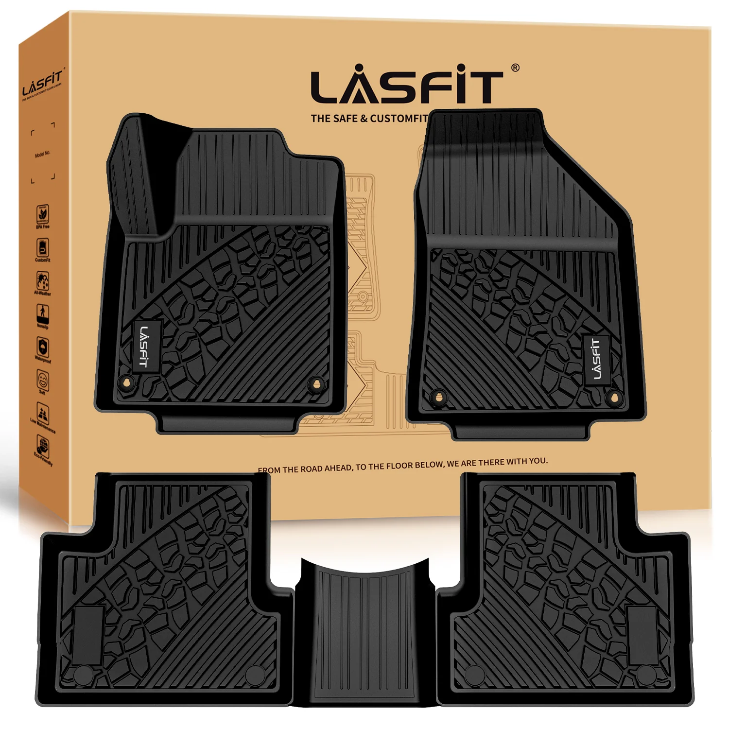 Fit for 2016-2023 Jeep Cherokee Custom Floor Mats or Cargo Mat - Image 9