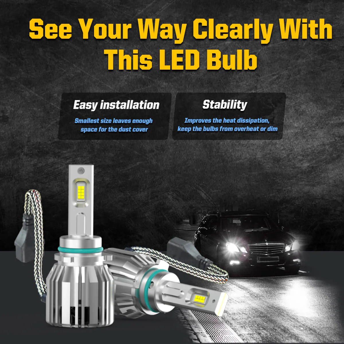 50W PSX26W 12278 LC Plus Series | 5,000LM 6000K LED Fog Light Bulbs - Image 6
