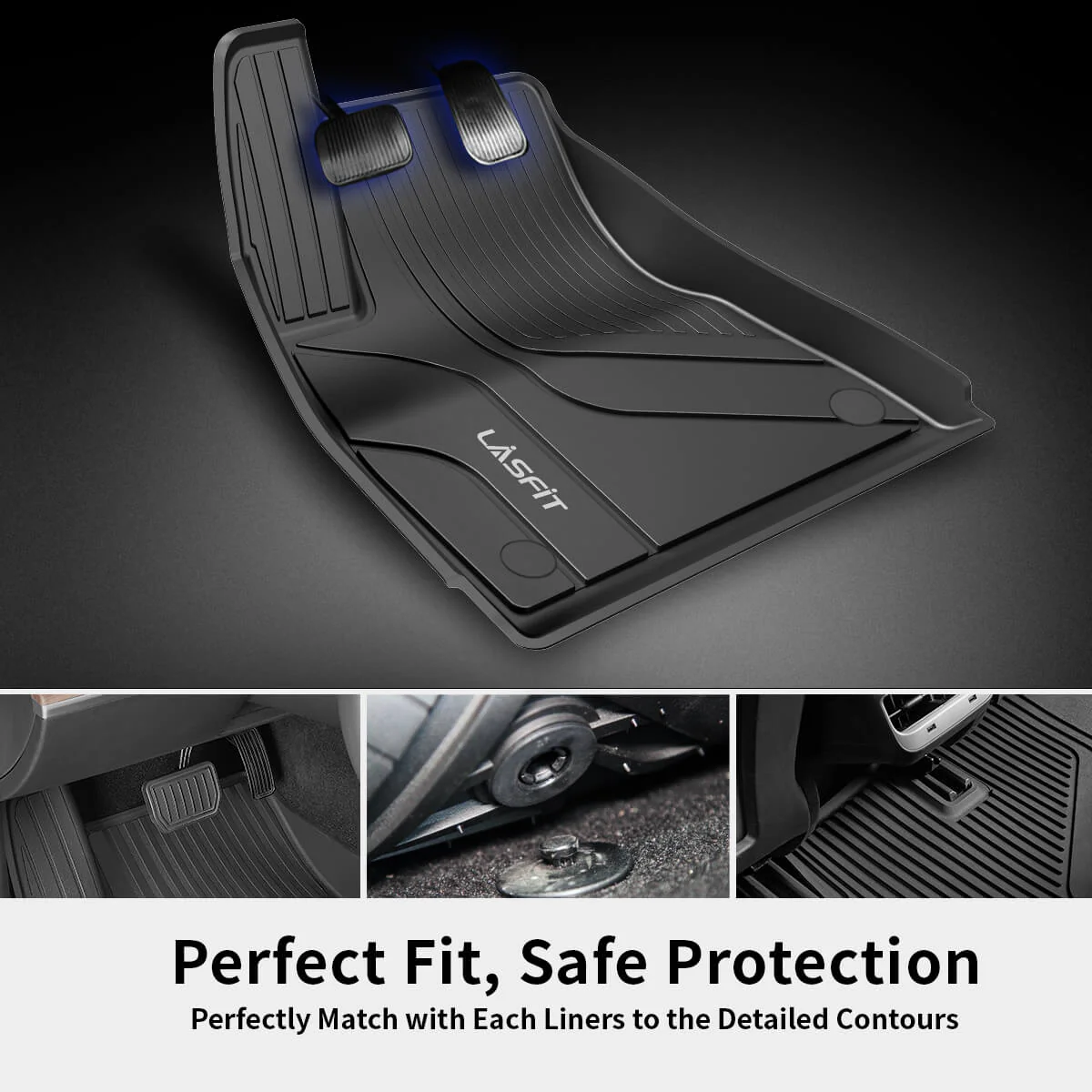 Fit for 2017-2020 Tesla Model 3 Floor Mats TPE Material Floor Mats or Cargo Mat or Trunk Well Mat - Image 10