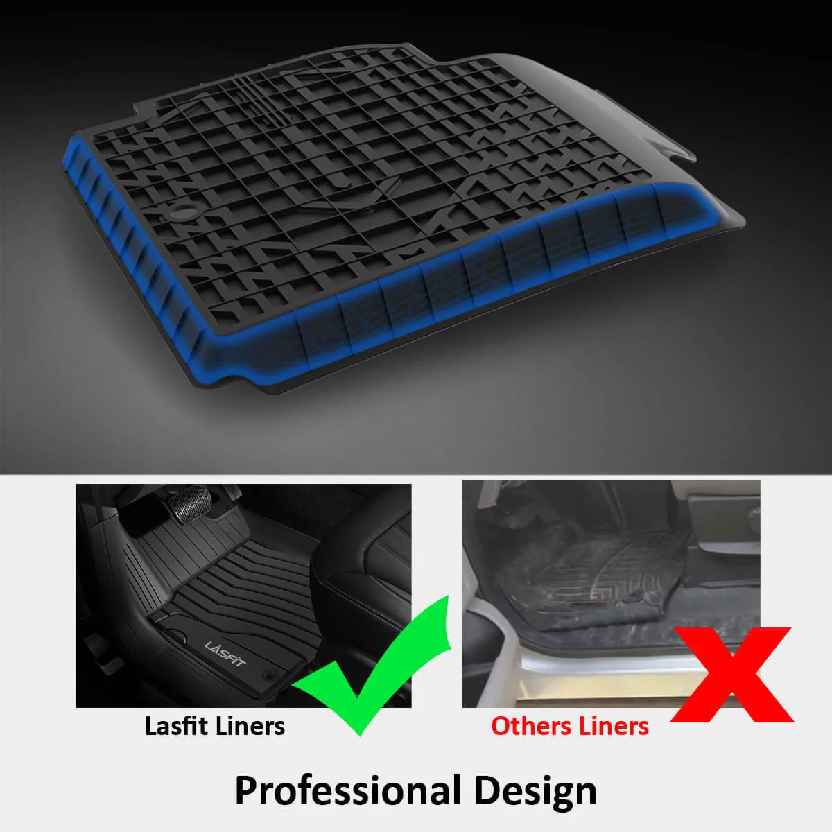 Fit for 2017-2020 Tesla Model 3 Floor Mats TPE Material Floor Mats or Cargo Mat or Trunk Well Mat - Image 11