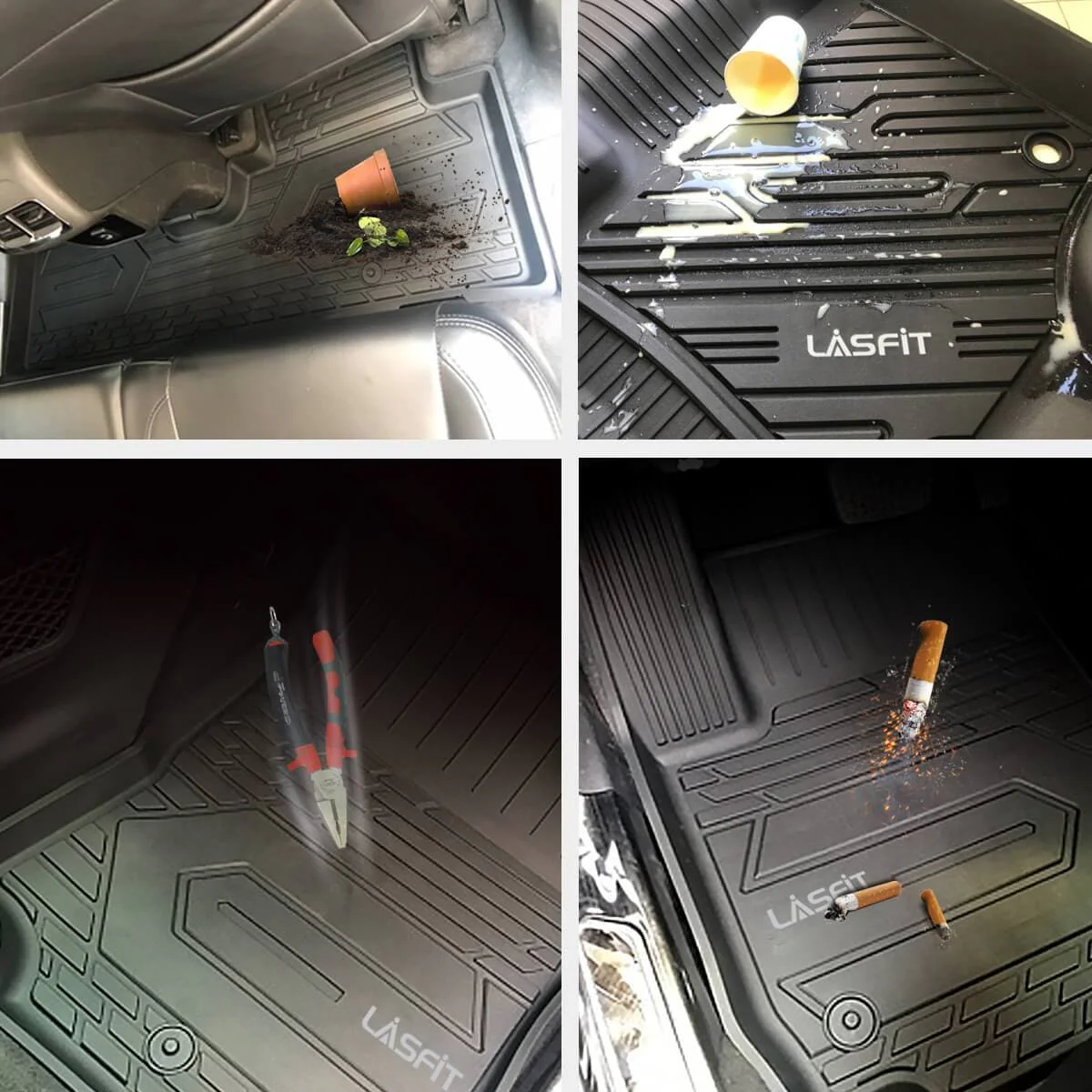 Fit for 2017-2020 Tesla Model 3 Floor Mats TPE Material Floor Mats or Cargo Mat or Trunk Well Mat - Image 14