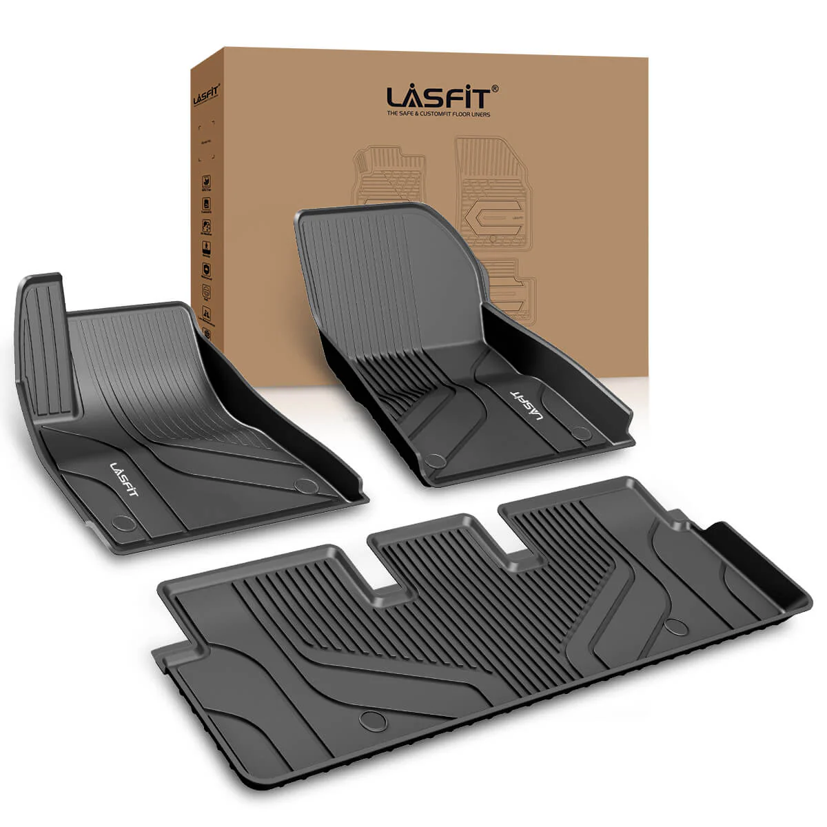 Fit for 2017-2020 Tesla Model 3 Floor Mats TPE Material Floor Mats or Cargo Mat or Trunk Well Mat - Image 18