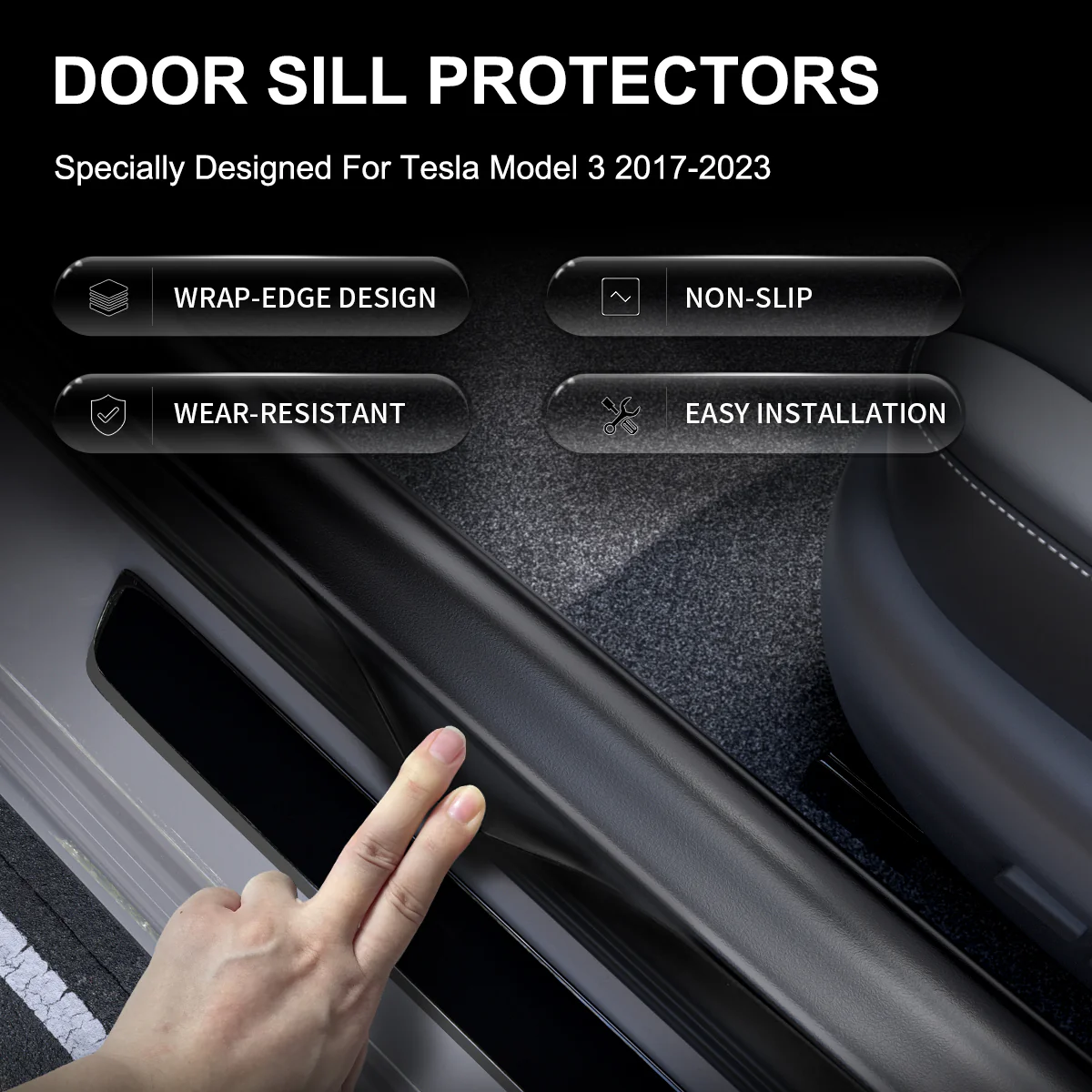 Fit for 2017-2020 Tesla Model 3 Floor Mats TPE Material Floor Mats or Cargo Mat or Trunk Well Mat - Image 20