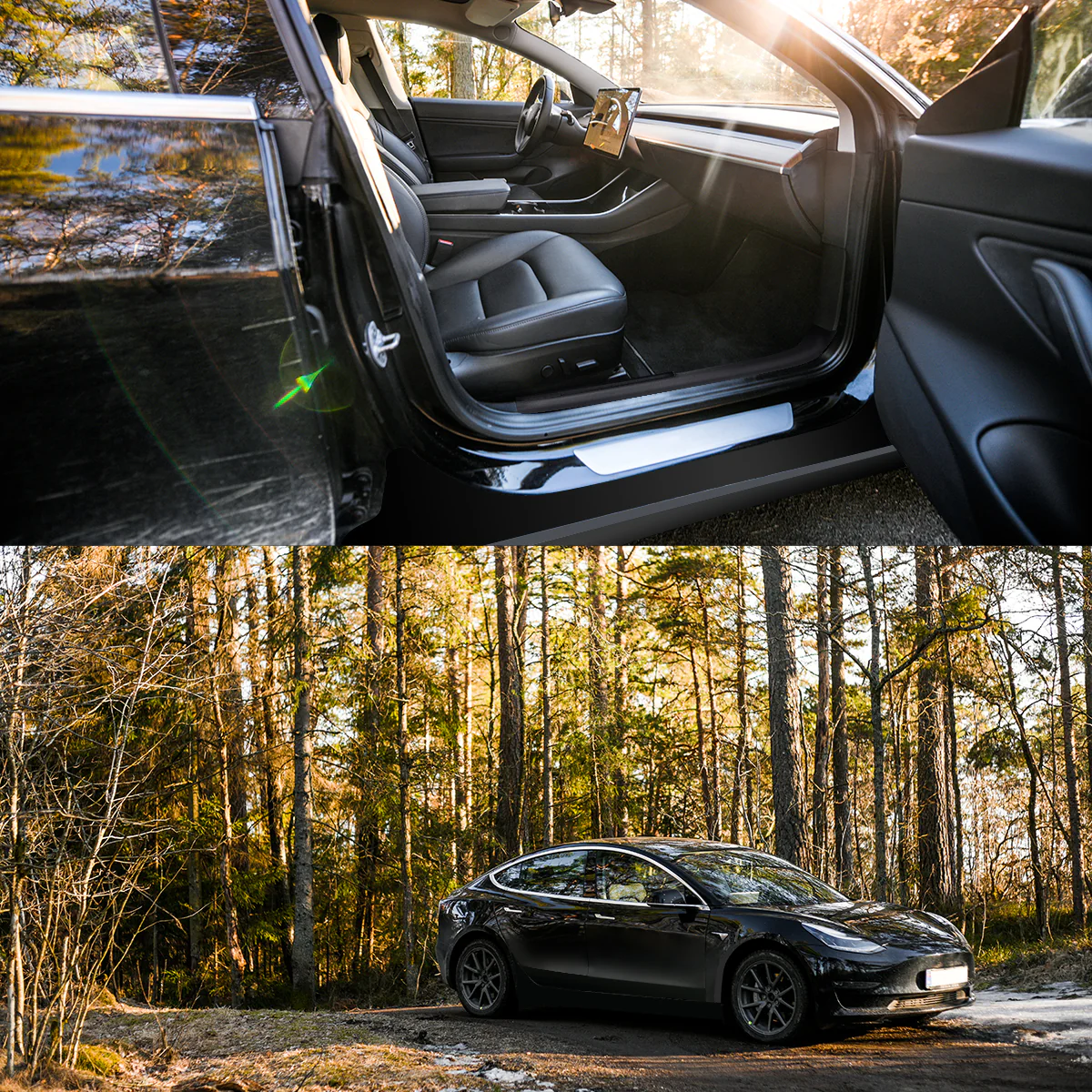 Fit for 2017-2020 Tesla Model 3 Floor Mats TPE Material Floor Mats or Cargo Mat or Trunk Well Mat - Image 6