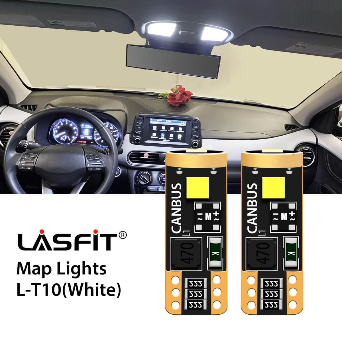 Fit for 2018-2020 Hyundai Kona H7 Custom LED Bulbs Exterior Interior Lights Plug and Play - Image 49