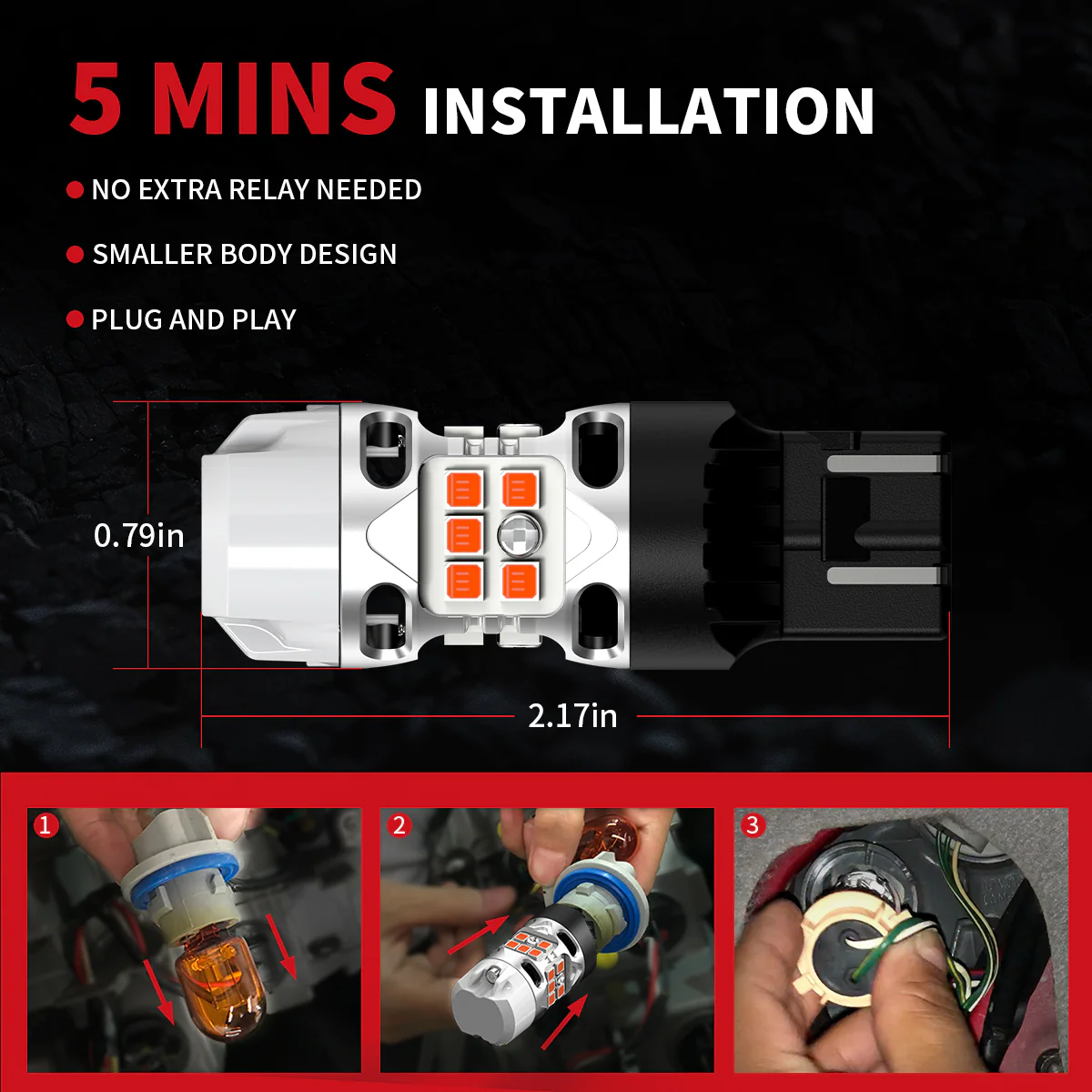 Fit for 2015-2017 Subaru WRX STI LED Bulbs Exterior Interior Lights - Image 18