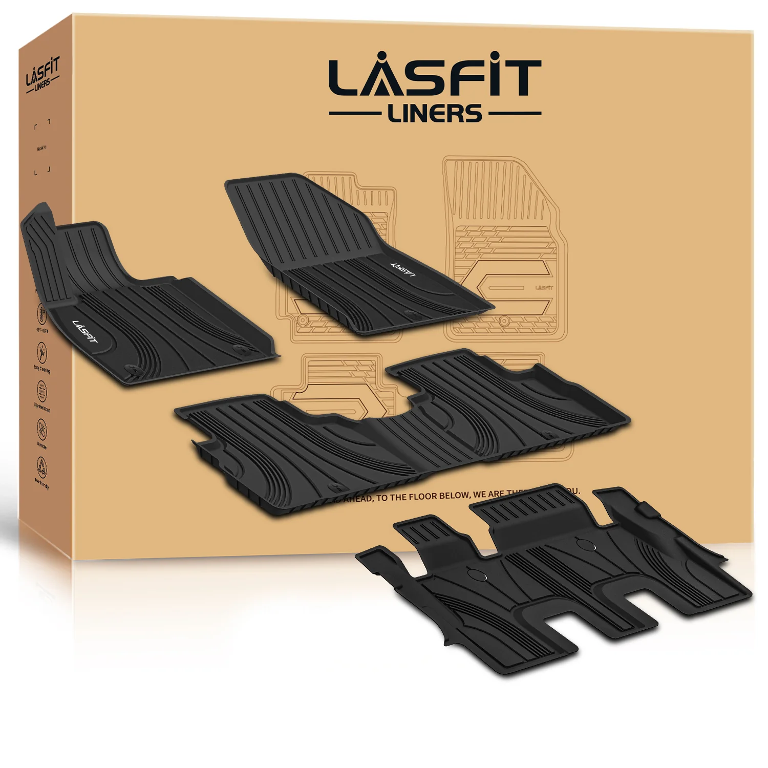 Fit for 2020-2025 Hyundai Palisade Floor Mats or Seatback & Cargo Mat, Fit 7 Seats or 8 Seats - Image 13