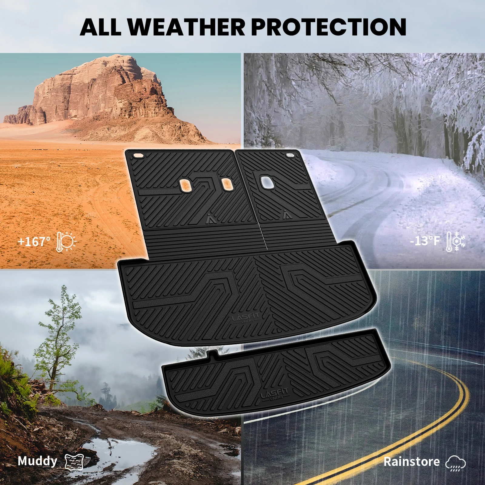 Fit for 2020-2025 Hyundai Palisade Floor Mats or Seatback & Cargo Mat, Fit 7 Seats or 8 Seats - Image 18