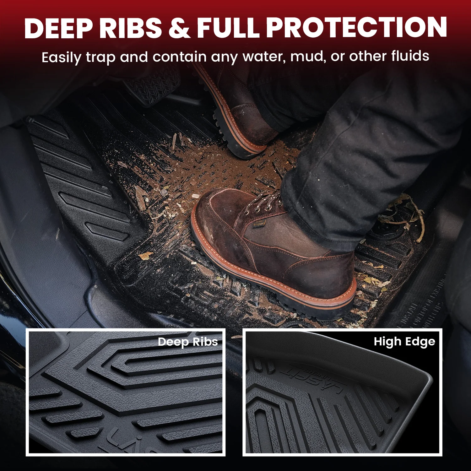 Fit for 2020-2025 Hyundai Palisade Floor Mats or Seatback & Cargo Mat, Fit 7 Seats or 8 Seats - Image 6