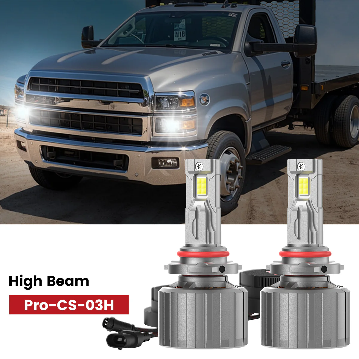 Fit for 2019-2025 Chevrolet Silverado 4500HD 5500HD 6500HD Custom LED bulbs w/Dust Cover - Image 17