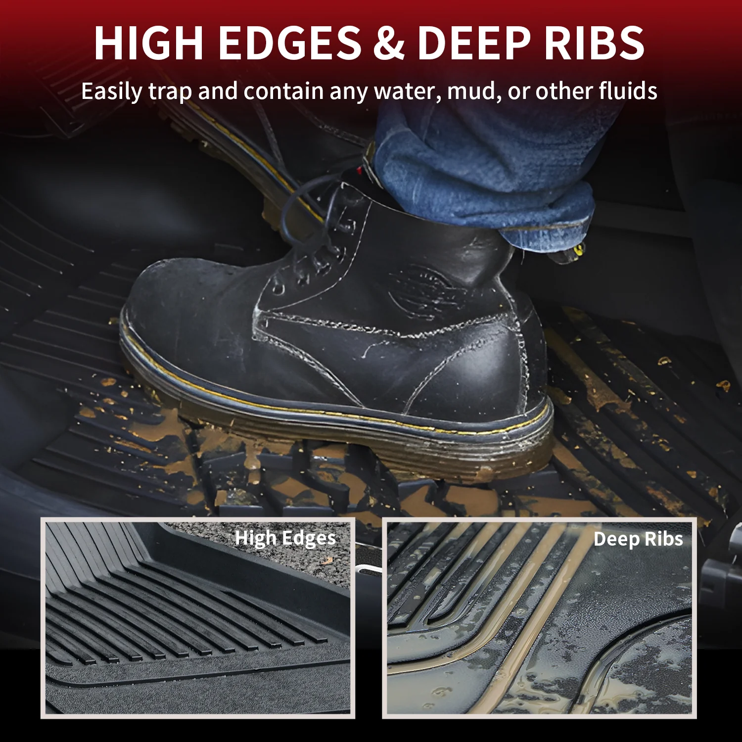 Fit for 2020-2025 Tesla Model Y Custom TPE Floor Mats or Cargo Mat - Image 12