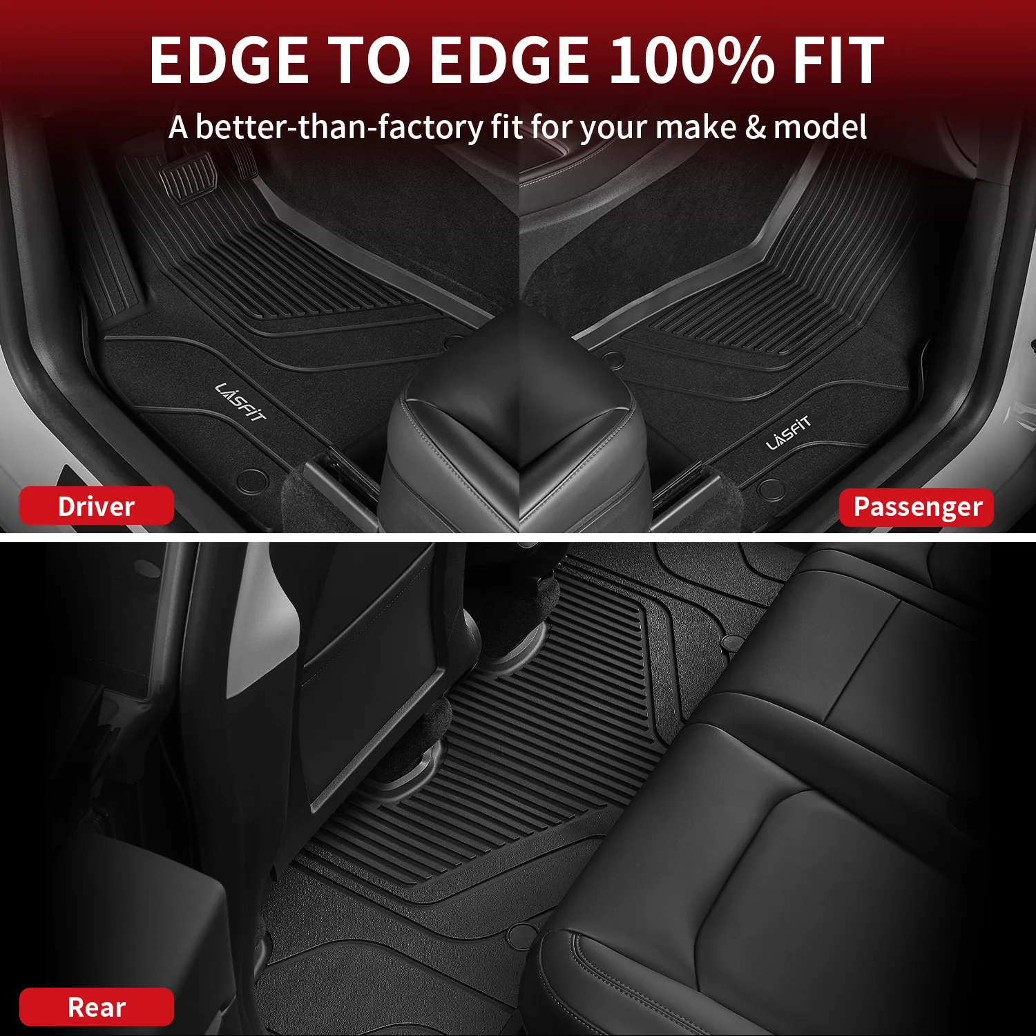 Fit for 2020-2025 Tesla Model Y Custom TPE Floor Mats or Cargo Mat - Image 33