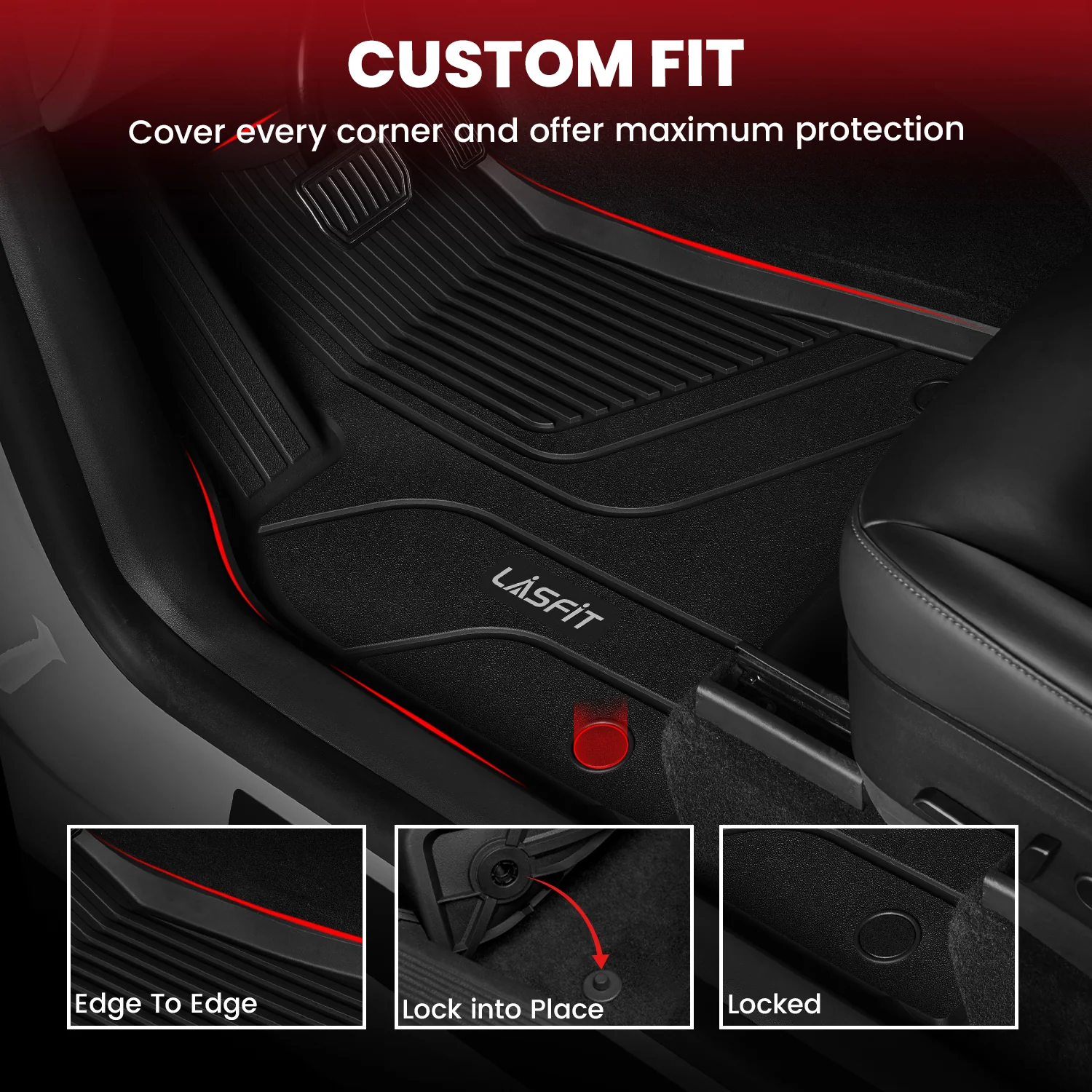 Fit for 2020-2025 Tesla Model Y Custom TPE Floor Mats or Cargo Mat - Image 39