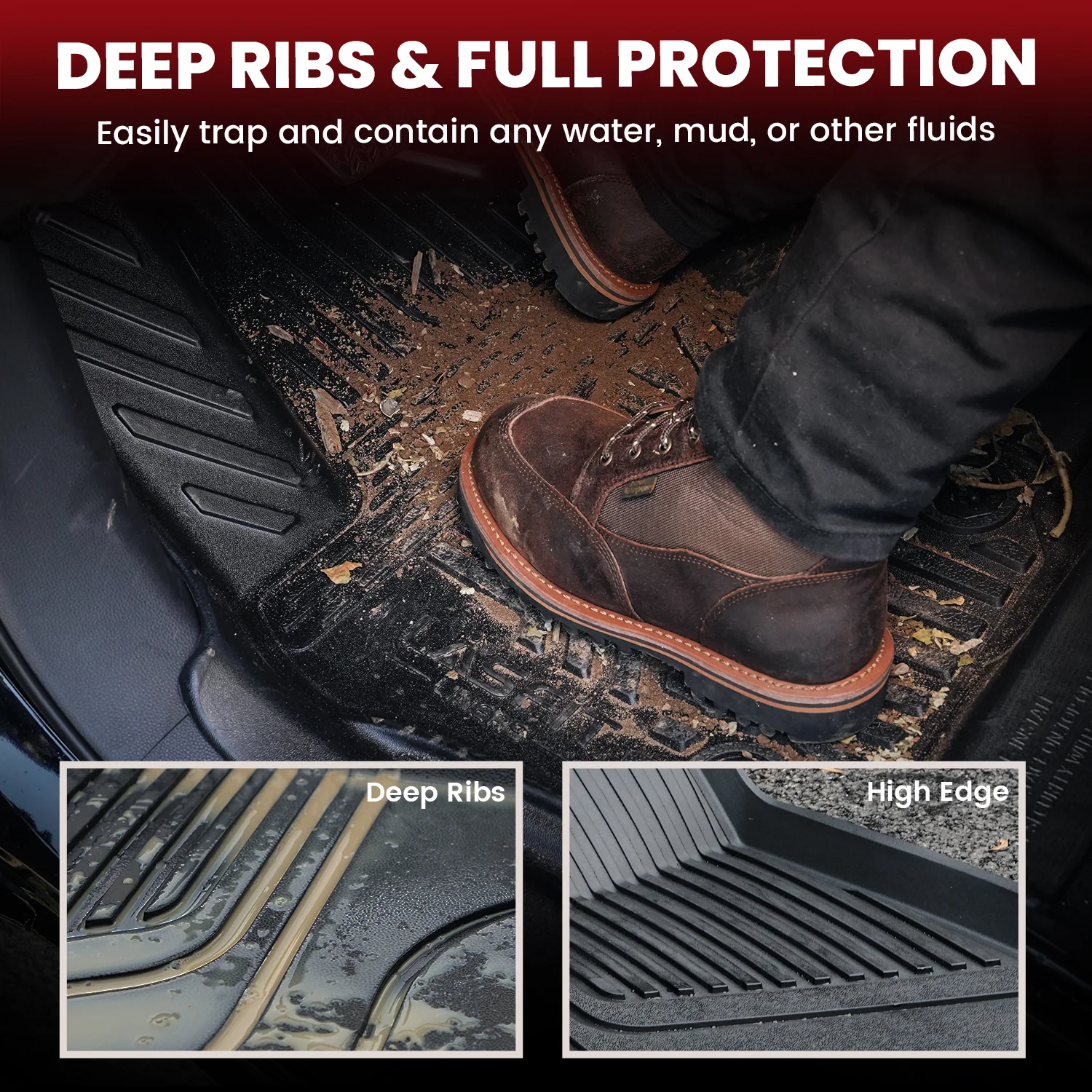 Fit for 2020-2025 Tesla Model Y Custom TPE Floor Mats or Cargo Mat - Image 40