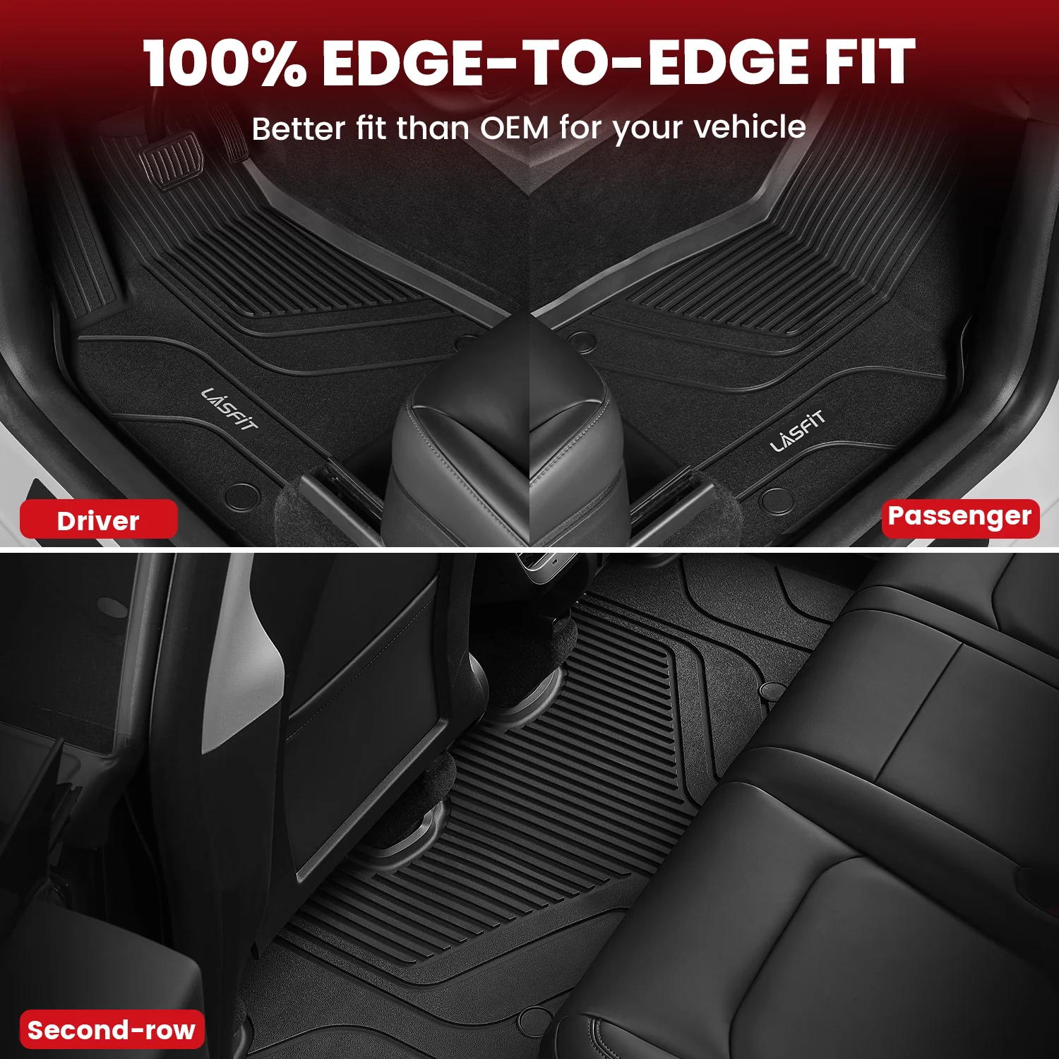 Fit for 2020-2025 Tesla Model Y Custom TPE Floor Mats or Cargo Mat - Image 42