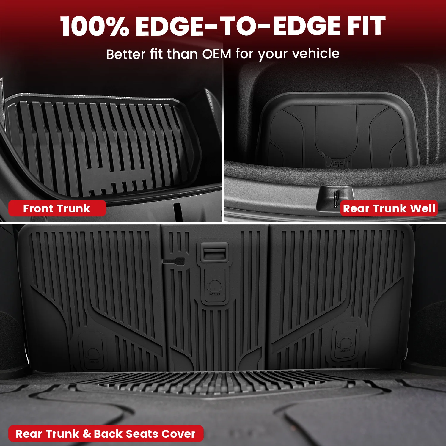 Fit for 2020-2025 Tesla Model Y Custom TPE Floor Mats or Cargo Mat - Image 43