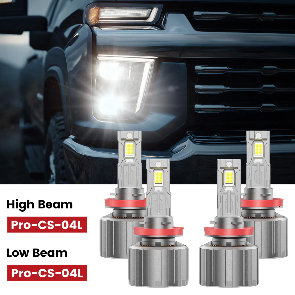 Custom Engineered for 2023-2026 Chevrolet Silverado 1500 WT Custom Trail Boss LED Bulbs Upgrade | Tested and Verified - Image 7