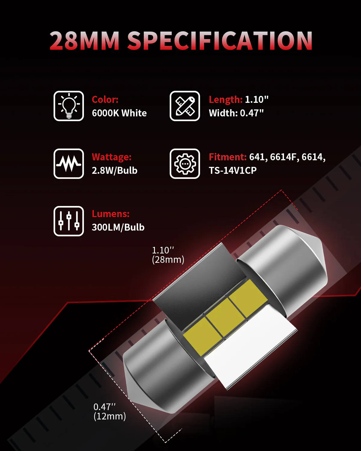 Fit for 2018-2020 Hyundai Kona H7 Custom LED Bulbs Exterior Interior Lights Plug and Play - Image 35