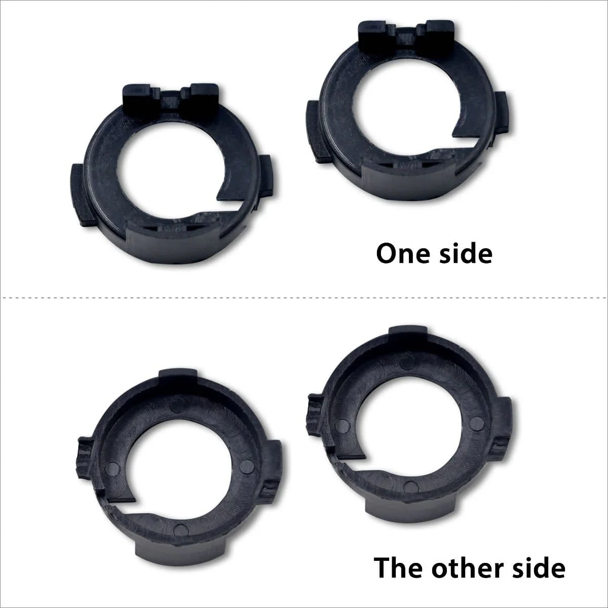 TK107 2x H7 LED Bulb Holder Adapter Retainer Fit for Hyundai Kia - Image 4