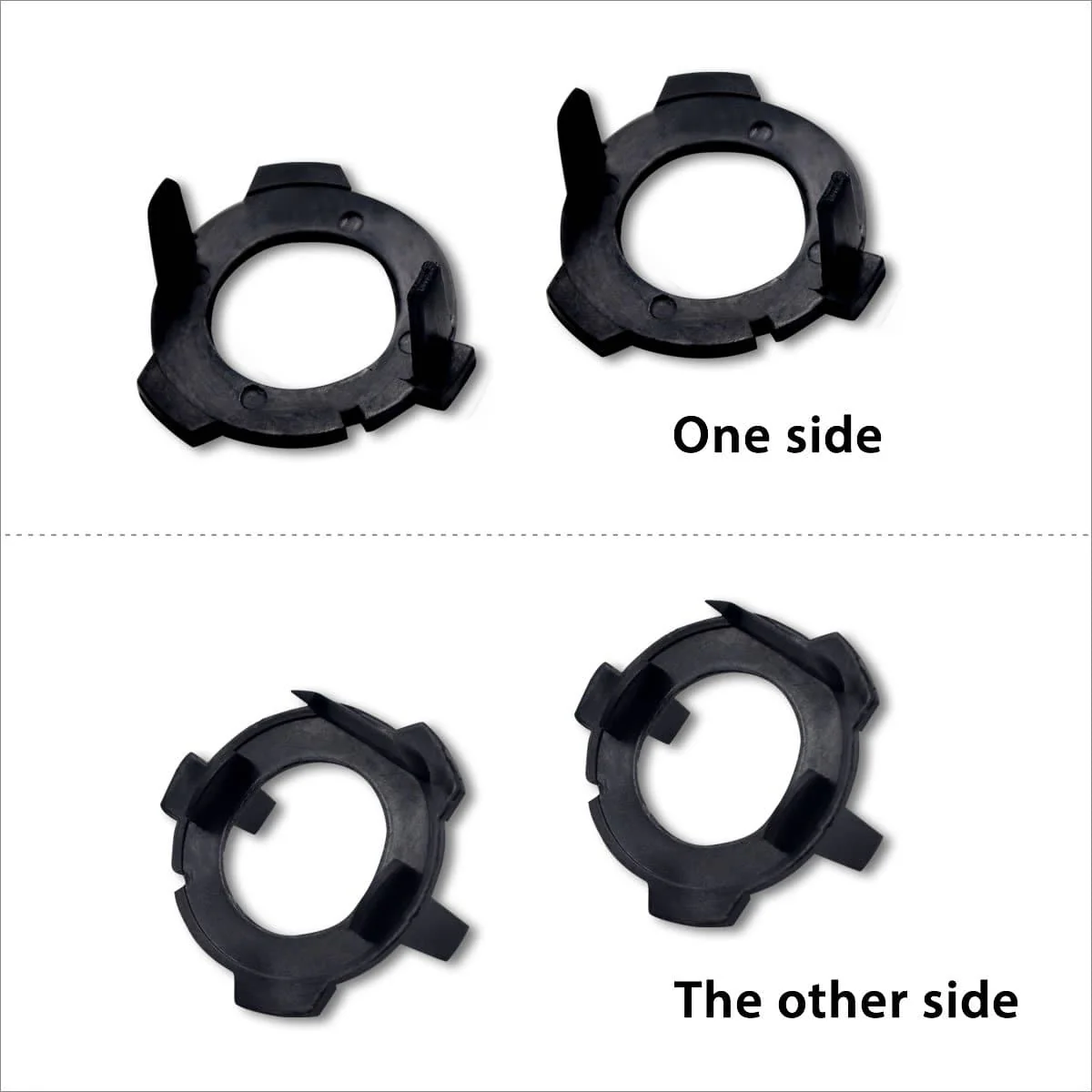 TK113 2x H7 LED Bulb Holder Adapter Retainer Fit for Volkswagen Lamando - Image 4