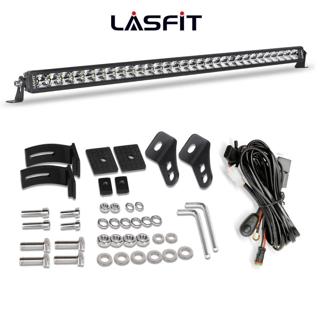 32 Inch Off-Road LED Light Bars Bumper Grille Combo Flood Spot Single Row - LASFIT - Image 14