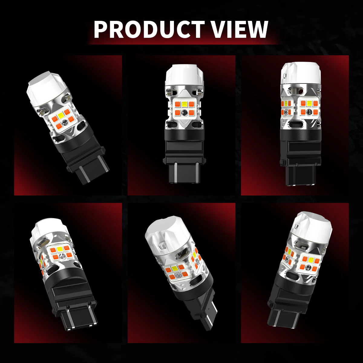 3157 4157 LED Front Turn Signal Bulbs CanBus-Ready Switchback CK Socket | T3 Series - Image 12
