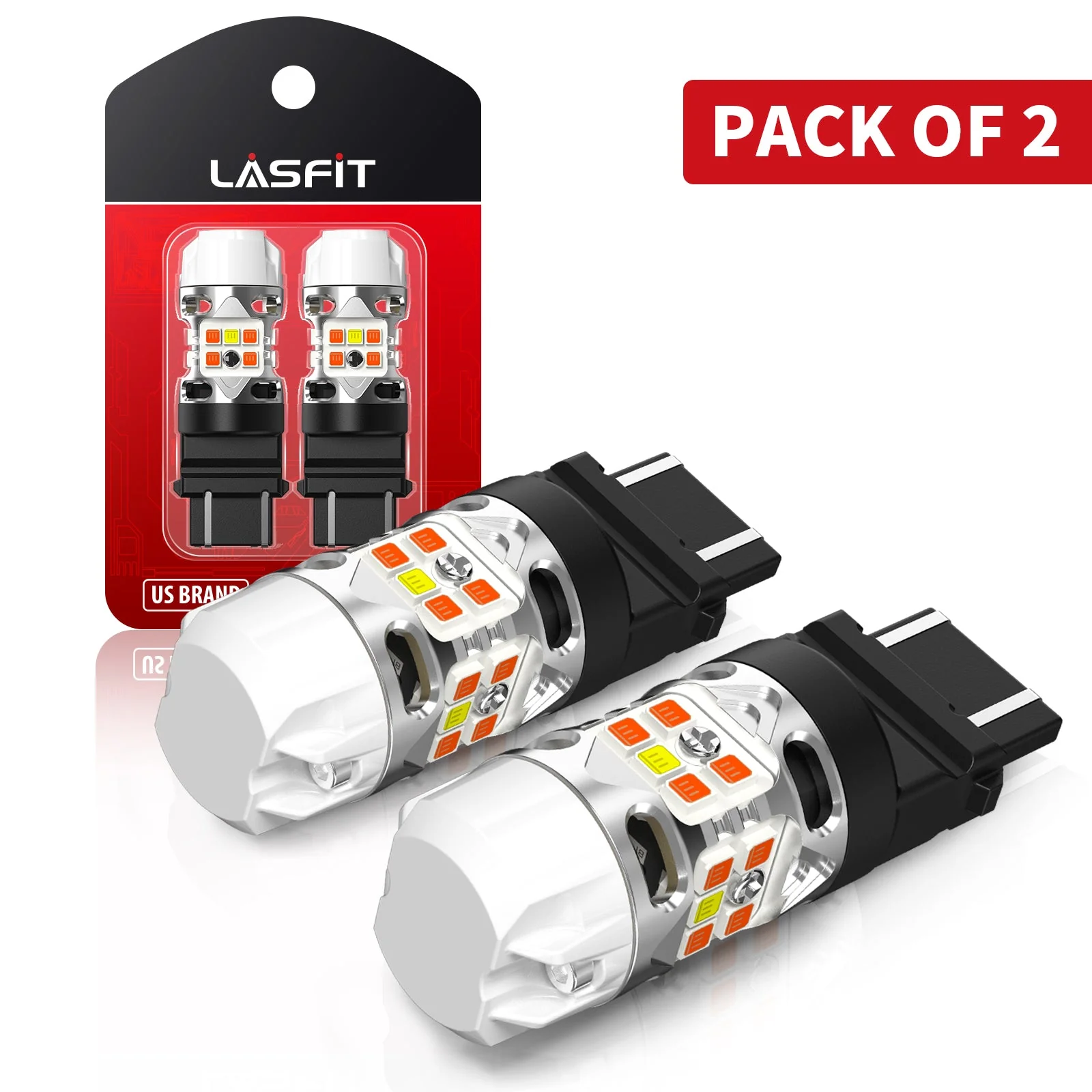 3157 4157 LED Front Turn Signal Bulbs CanBus-Ready Switchback CK Socket | T3 Series - Image 14