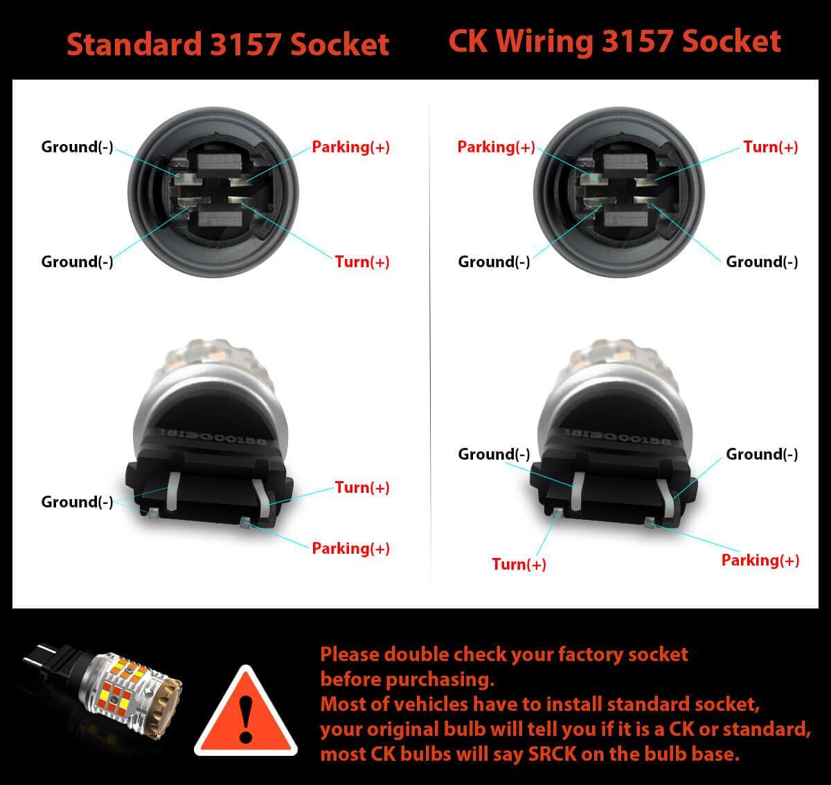 3157 3057 4057 4157 CANBUS Error Free Anti Hyper Flash Switchback LED Turn Signal Light Dual Color Bulb, 2 Bulbs - Image 3