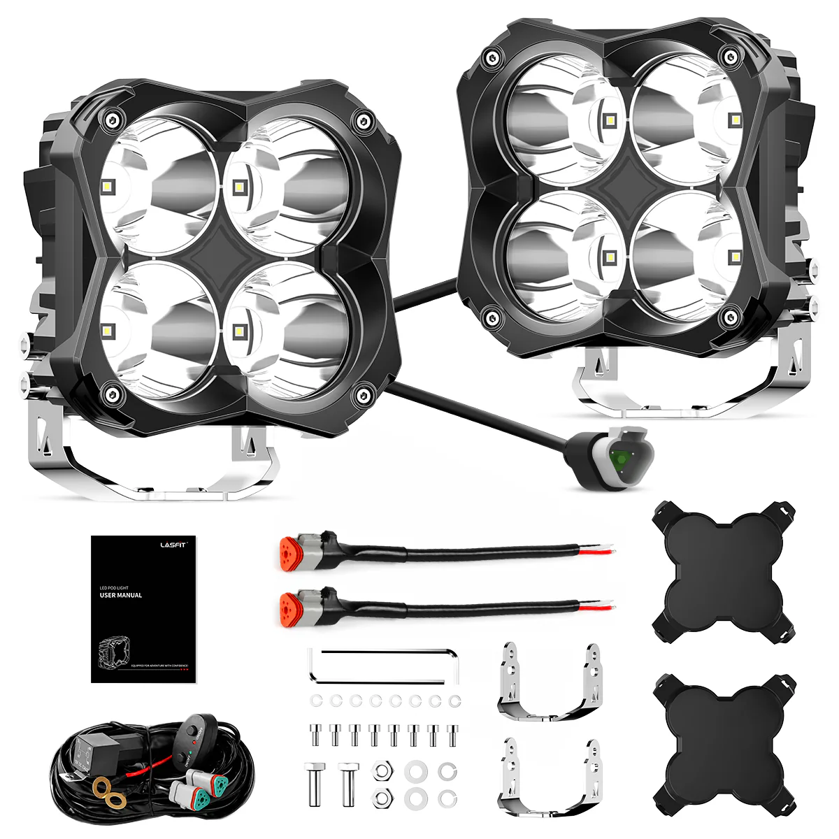 5 Inch LED Pod Off-Road Light Spot Combo 60W - Image 8