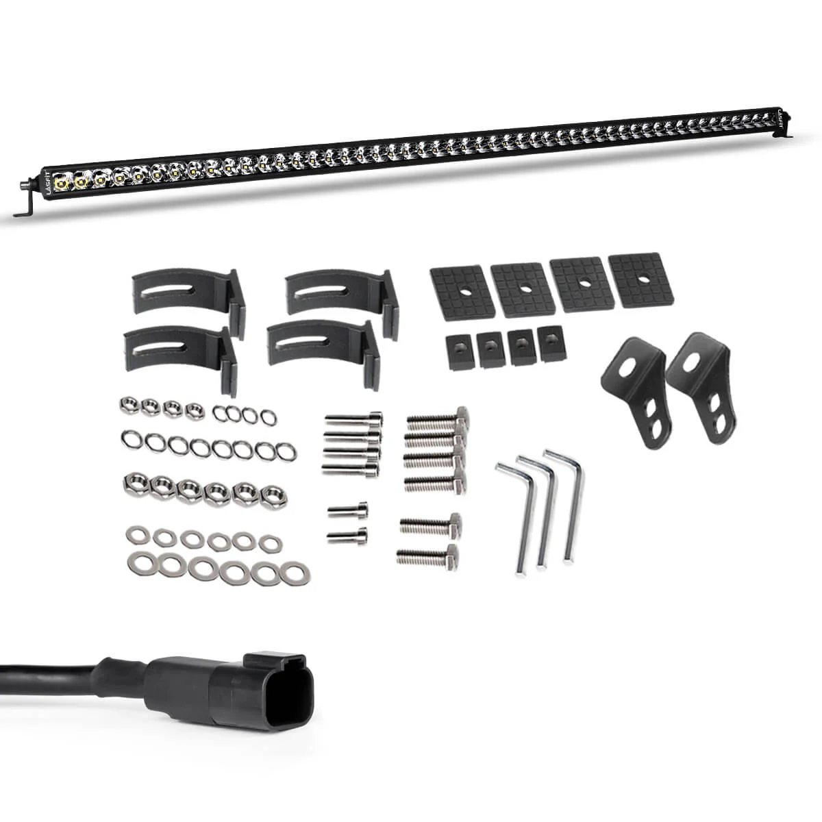 52 Inch Off-Road LED Light Bars Roof Windshield Rear Combo Flood Spot Single Row - LASFIT - Image 19