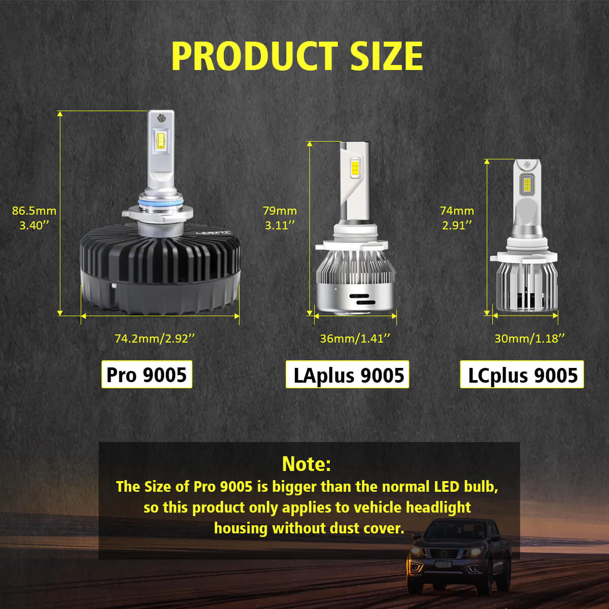 100W 9005 HB3 Pro Series | 10,000LM 6000K LED Bulbs - Image 10