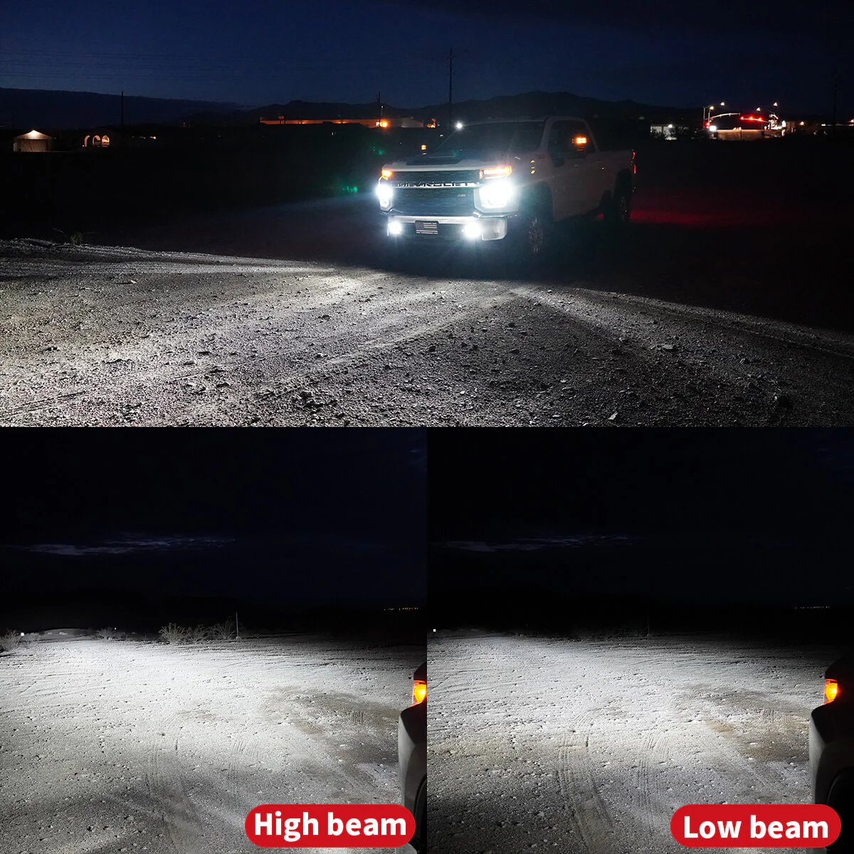 Fit for 2019-2026 Chevrolet Silverado 1500 WT/Custom/Custom Trail Boss Custom-Fit H11 9005 LED Bulbs with Dust Cover | Pro-DC Series - Image 7