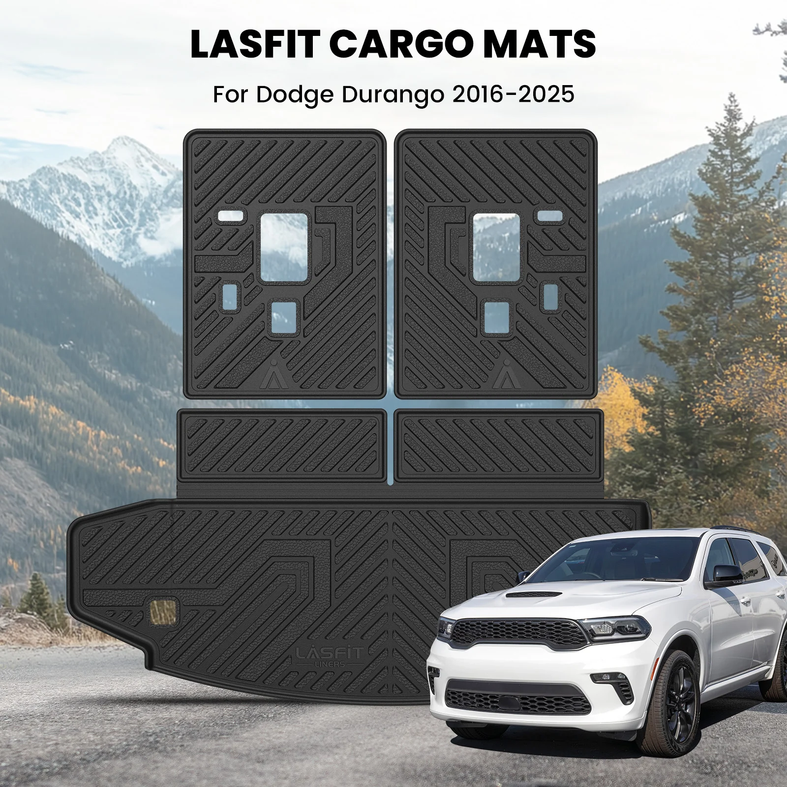 Fit for 2013-2026 Dodge Durango Floor Mats or Cargo & Seatback Mats - Image 25
