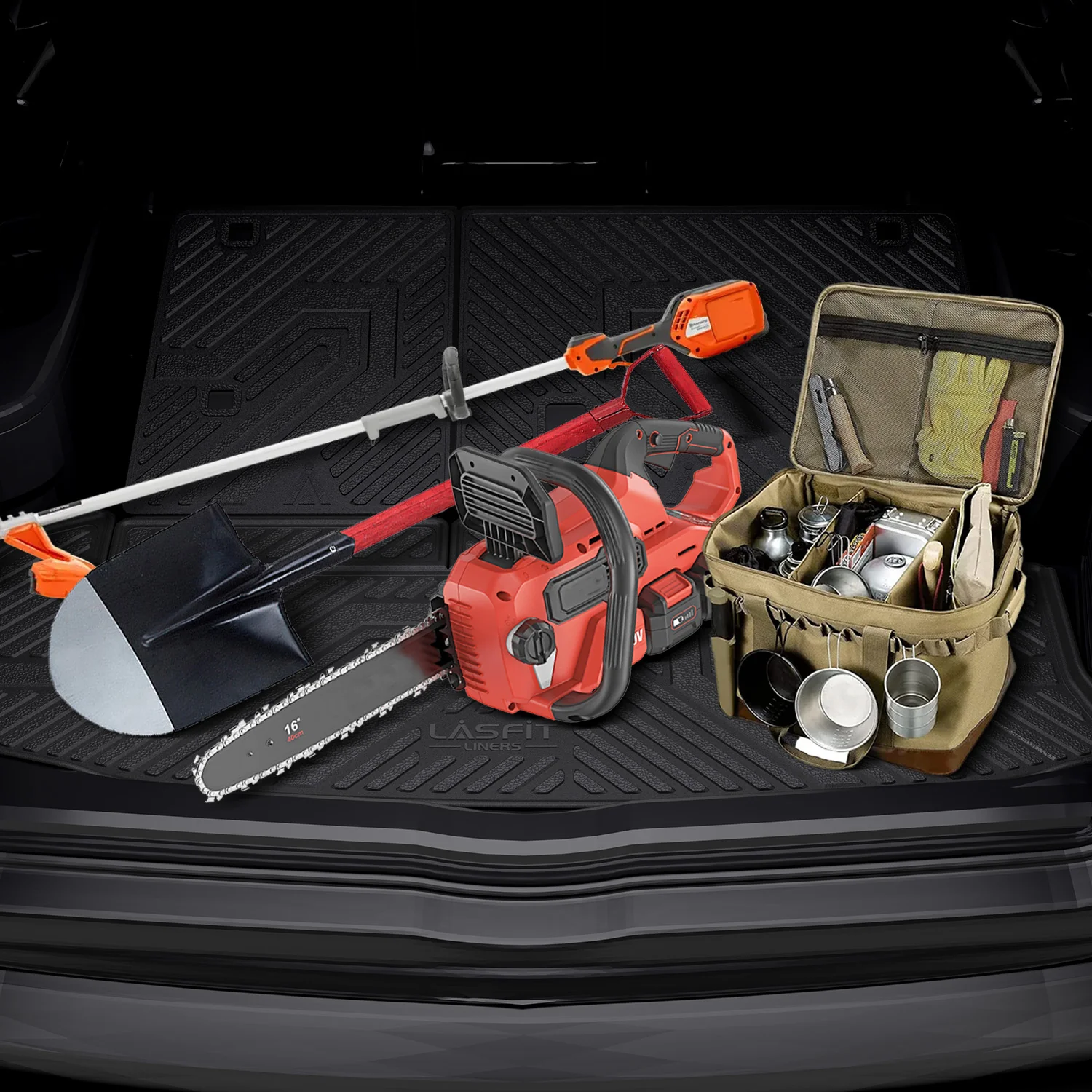 Fit for 2014-2019 Toyota Highlander Floor Mats or 3rd Row Seatback & Cargo Mats, Fit Gas Only - Image 11
