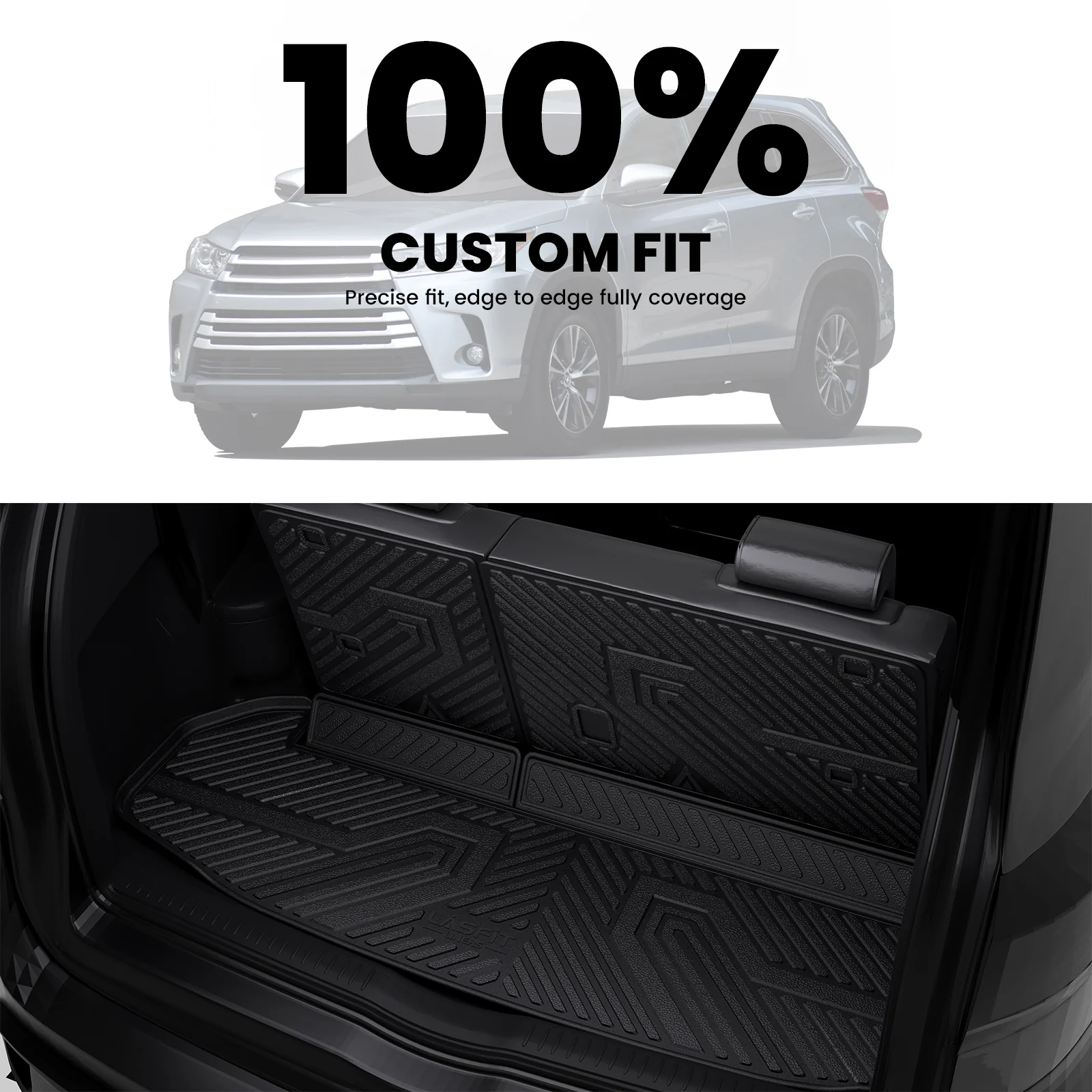 Fit for 2014-2019 Toyota Highlander Floor Mats or 3rd Row Seatback & Cargo Mats, Fit Gas Only - Image 22
