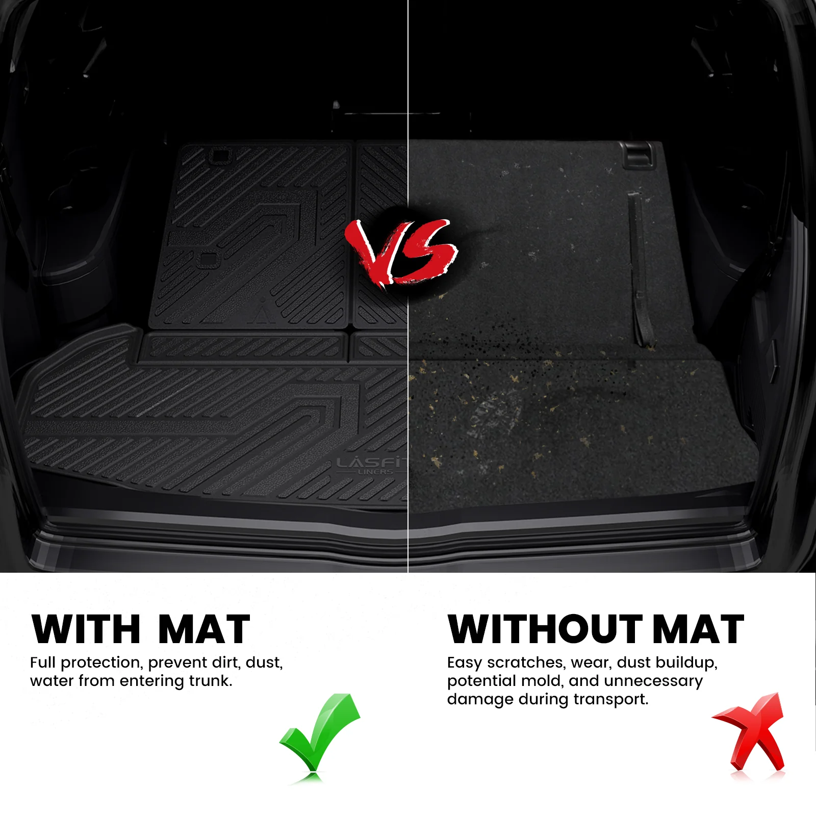 Fit for 2014-2019 Toyota Highlander Floor Mats or 3rd Row Seatback & Cargo Mats, Fit Gas Only - Image 23