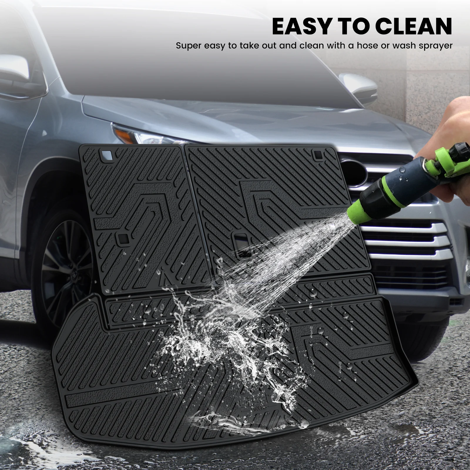 Fit for 2014-2019 Toyota Highlander Floor Mats or 3rd Row Seatback & Cargo Mats, Fit Gas Only - Image 25