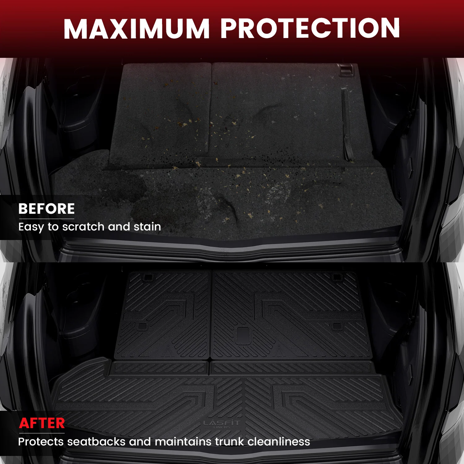 Fit for 2014-2019 Toyota Highlander Floor Mats or 3rd Row Seatback & Cargo Mats, Fit Gas Only - Image 4