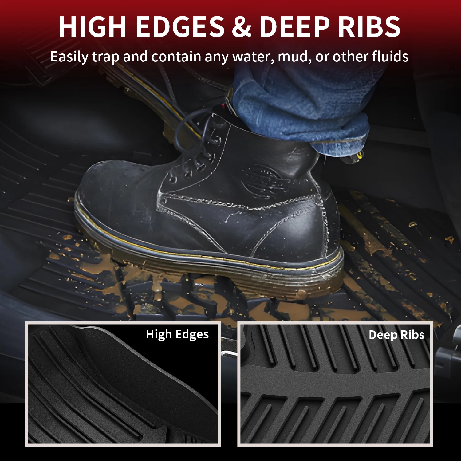 Fit for 2014-2019 Toyota Highlander Floor Mats or 3rd Row Seatback & Cargo Mats, Fit Gas Only - Image 8