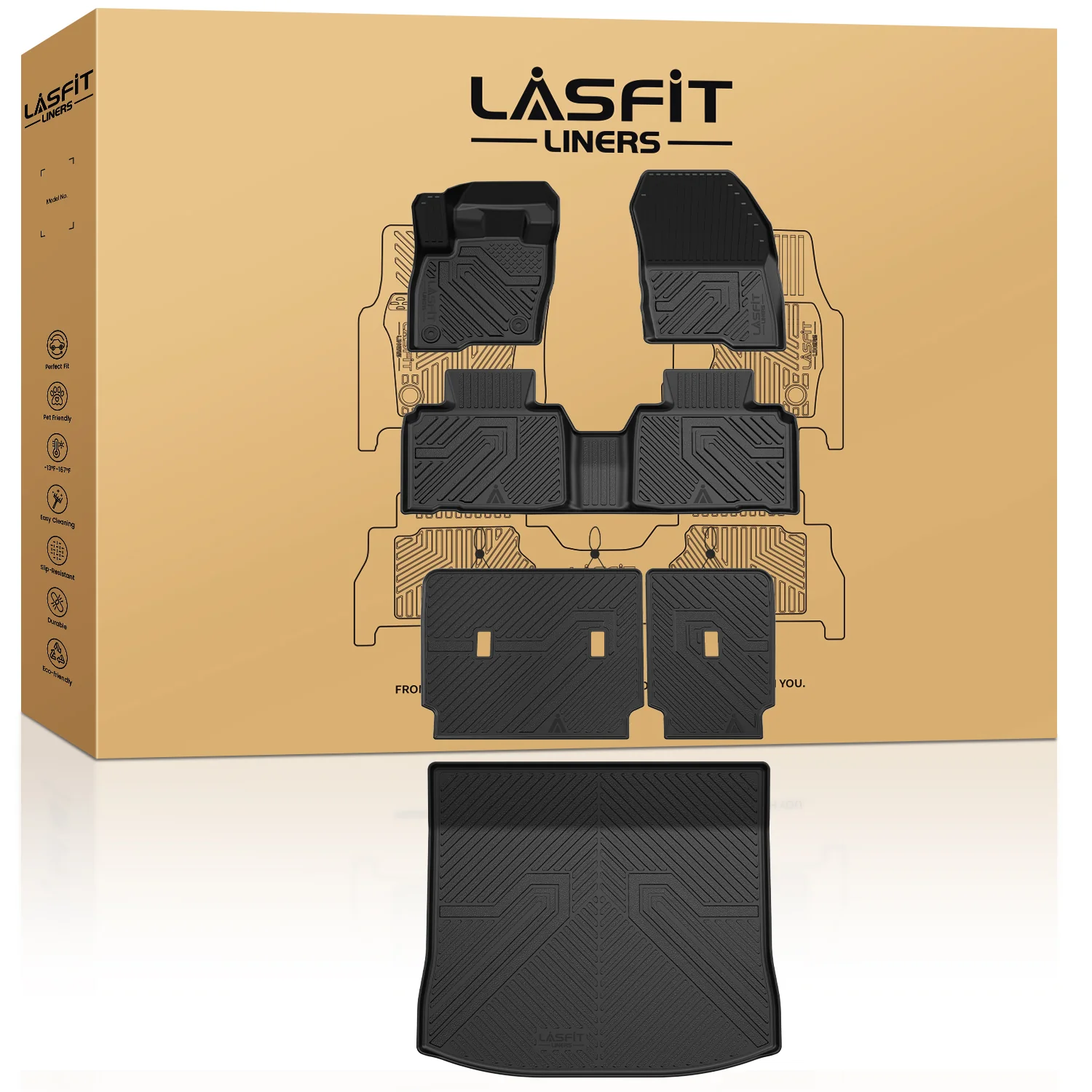 Fit for 2015-2024 Ford Edge & Edge ST Floor Mats or Seatback & Cargo Mats - Image 17