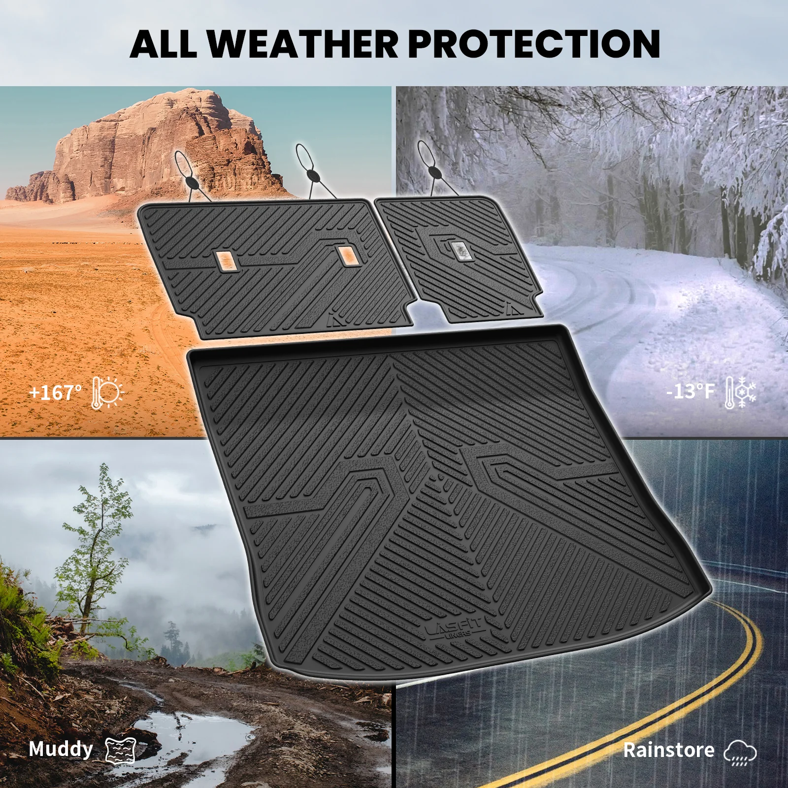 Fit for 2015-2024 Ford Edge & Edge ST Floor Mats or Seatback & Cargo Mats - Image 23
